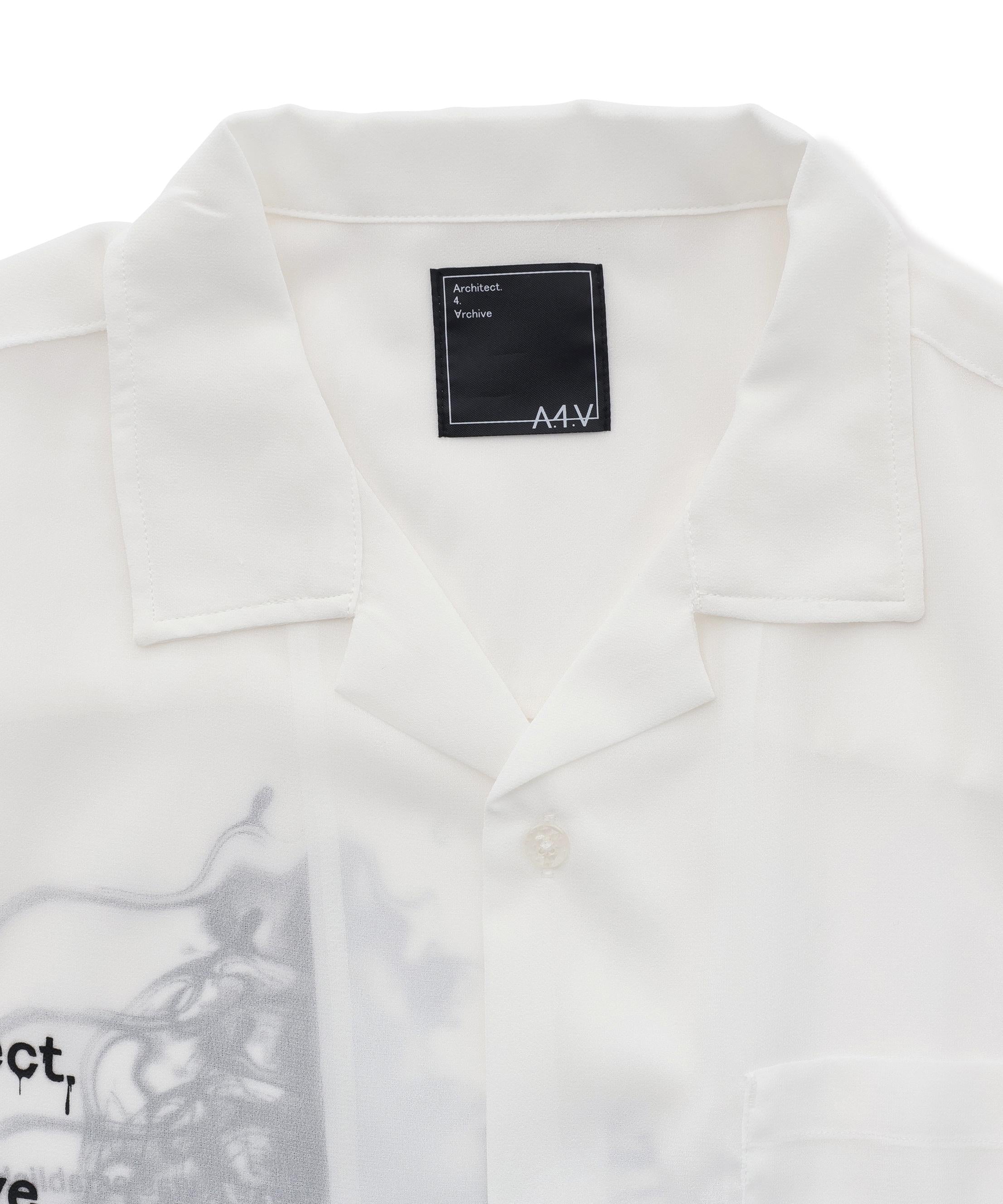 A4A/エーフォーエー/PAINT S/S SHIRTS ホワイト