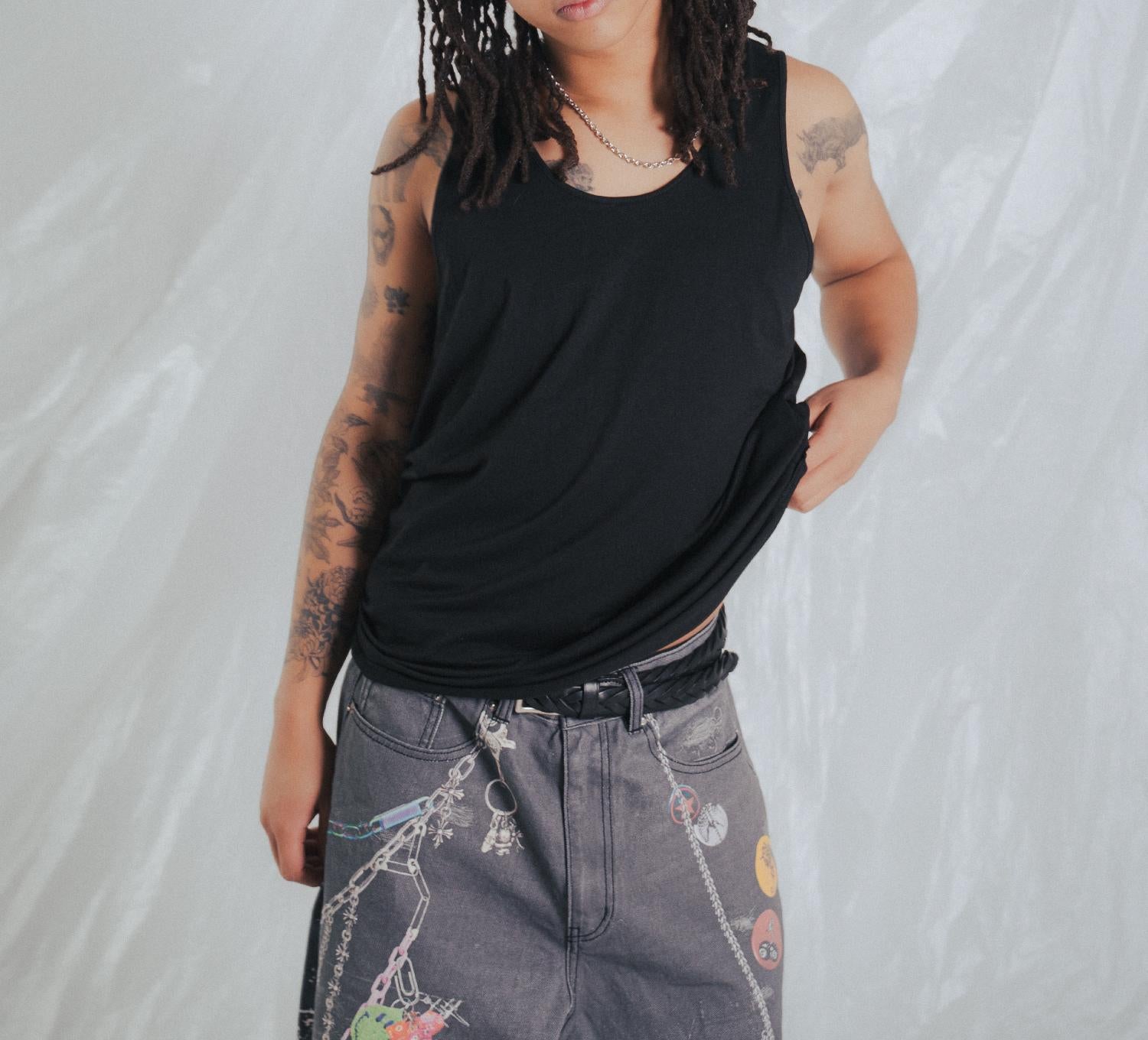 FR(13)NDS/フレンズ/AO TANKTOP ブラック