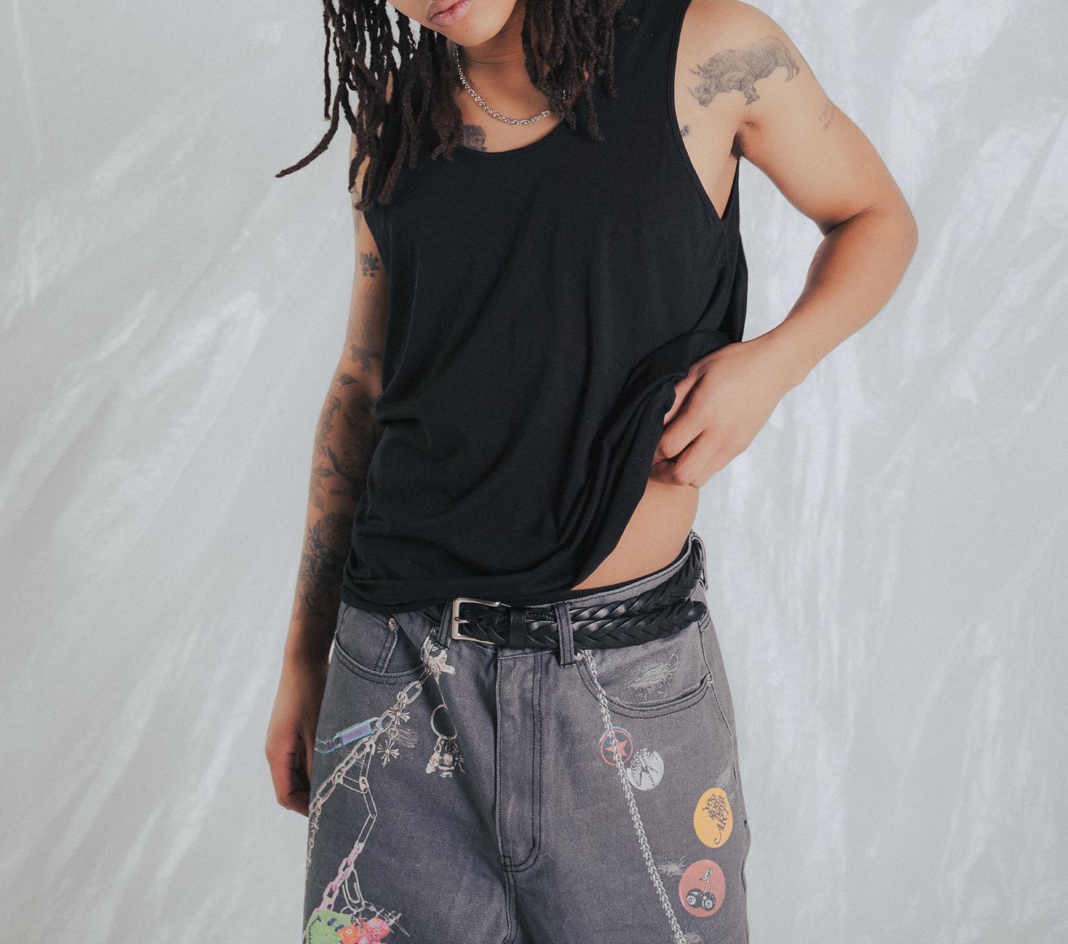 FR(13)NDS/フレンズ/AO TANKTOP ブラック