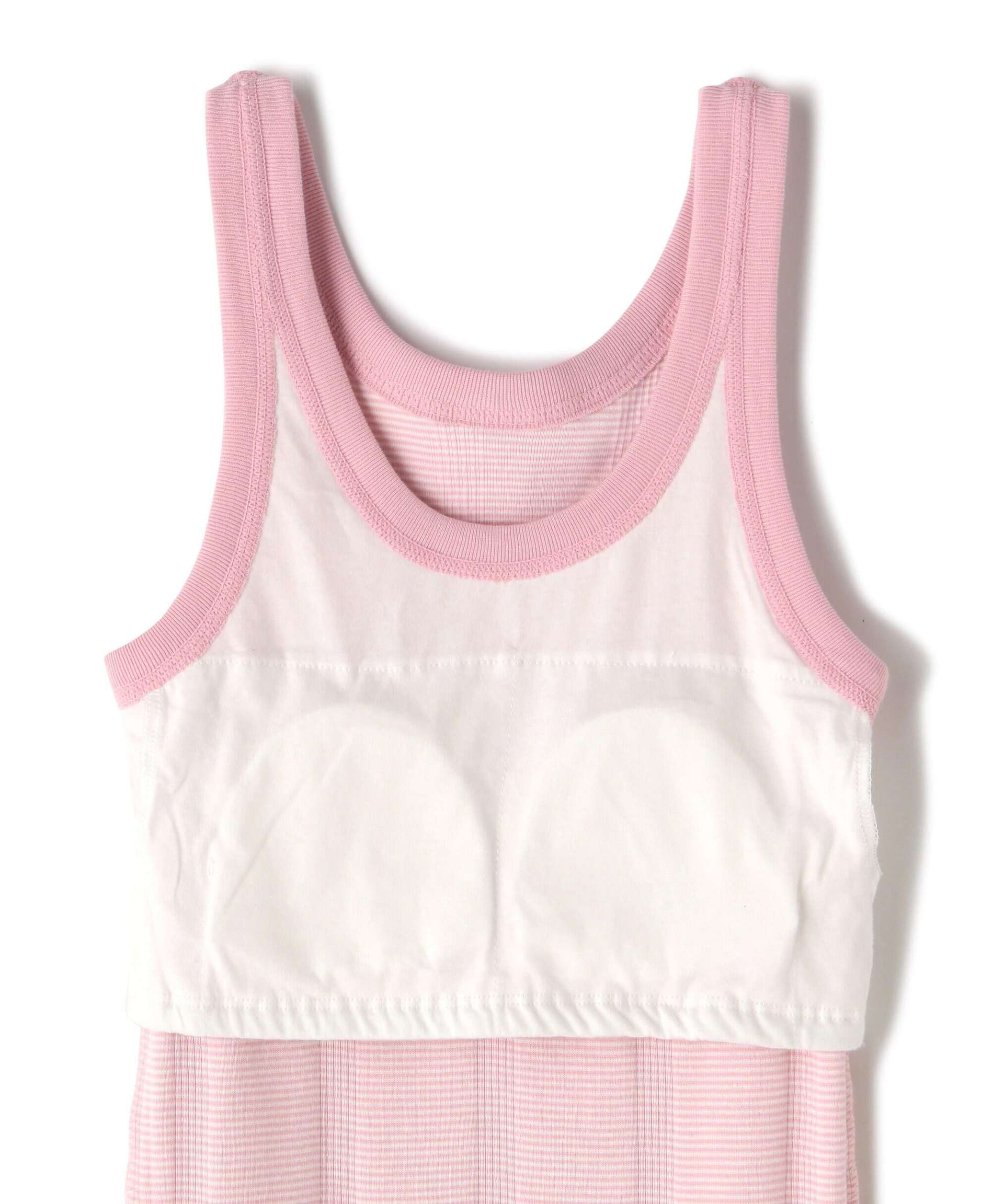 Mille/ミラー P>IR CUP US TANK TOP Pリブタンクトップ カップ付き ピンク