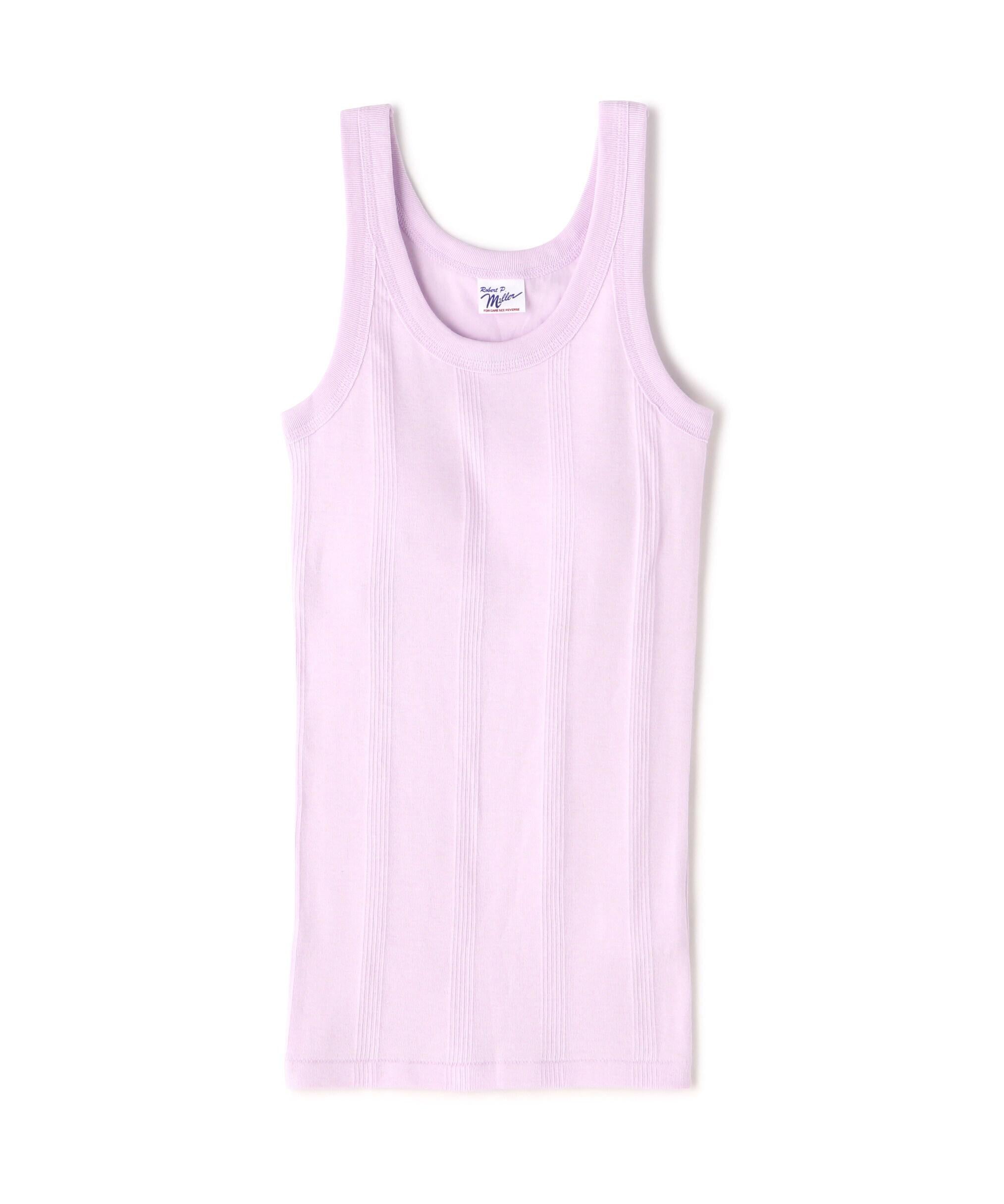 Mille/ミラー P>IR CUP US TANK TOP Pリブタンクトップ カップ付き ラベンダー7