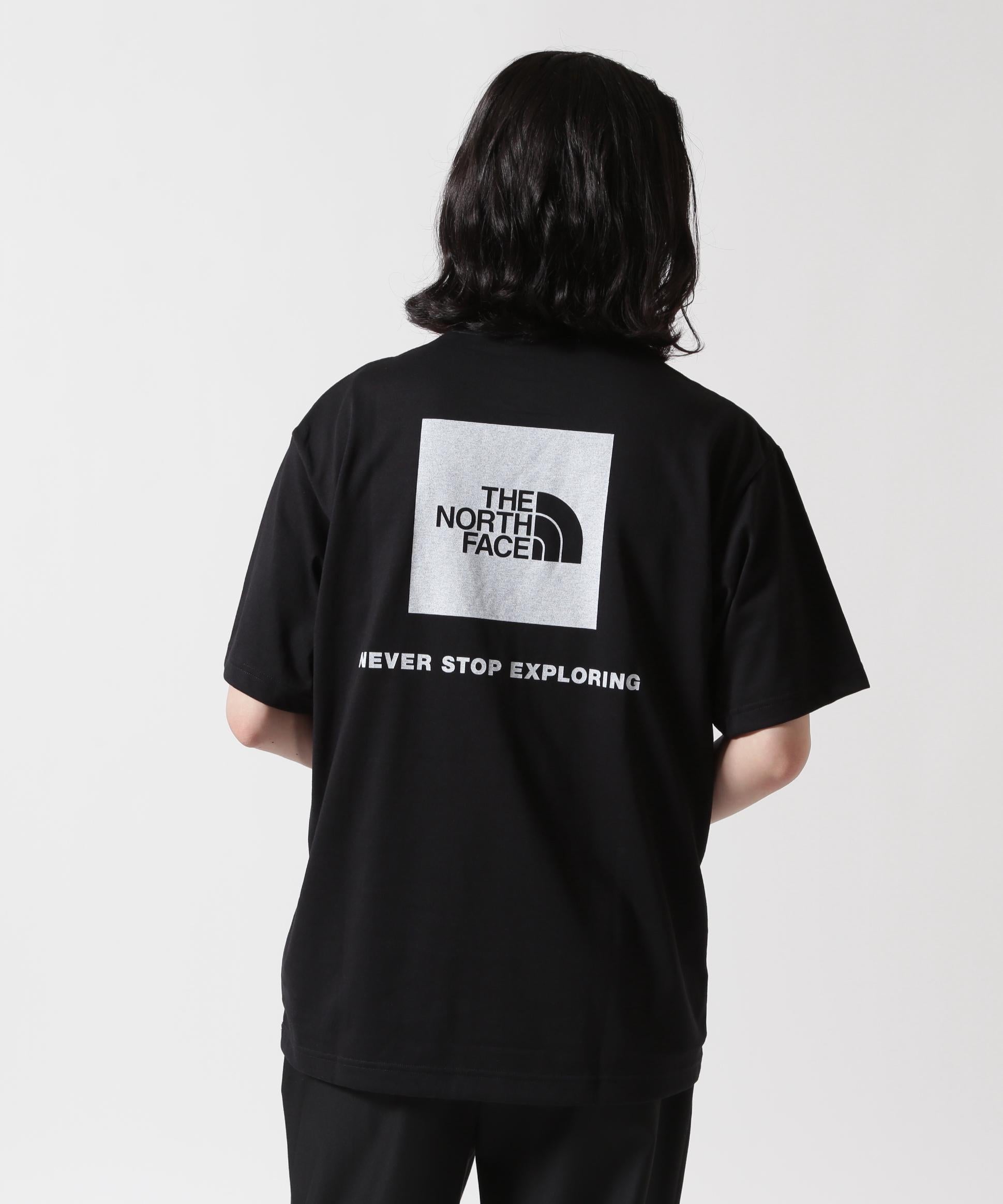 THE NO>TH FACE/ザ・ノースフェイス/RACK SQUA>E LOGO TEE ブラック
