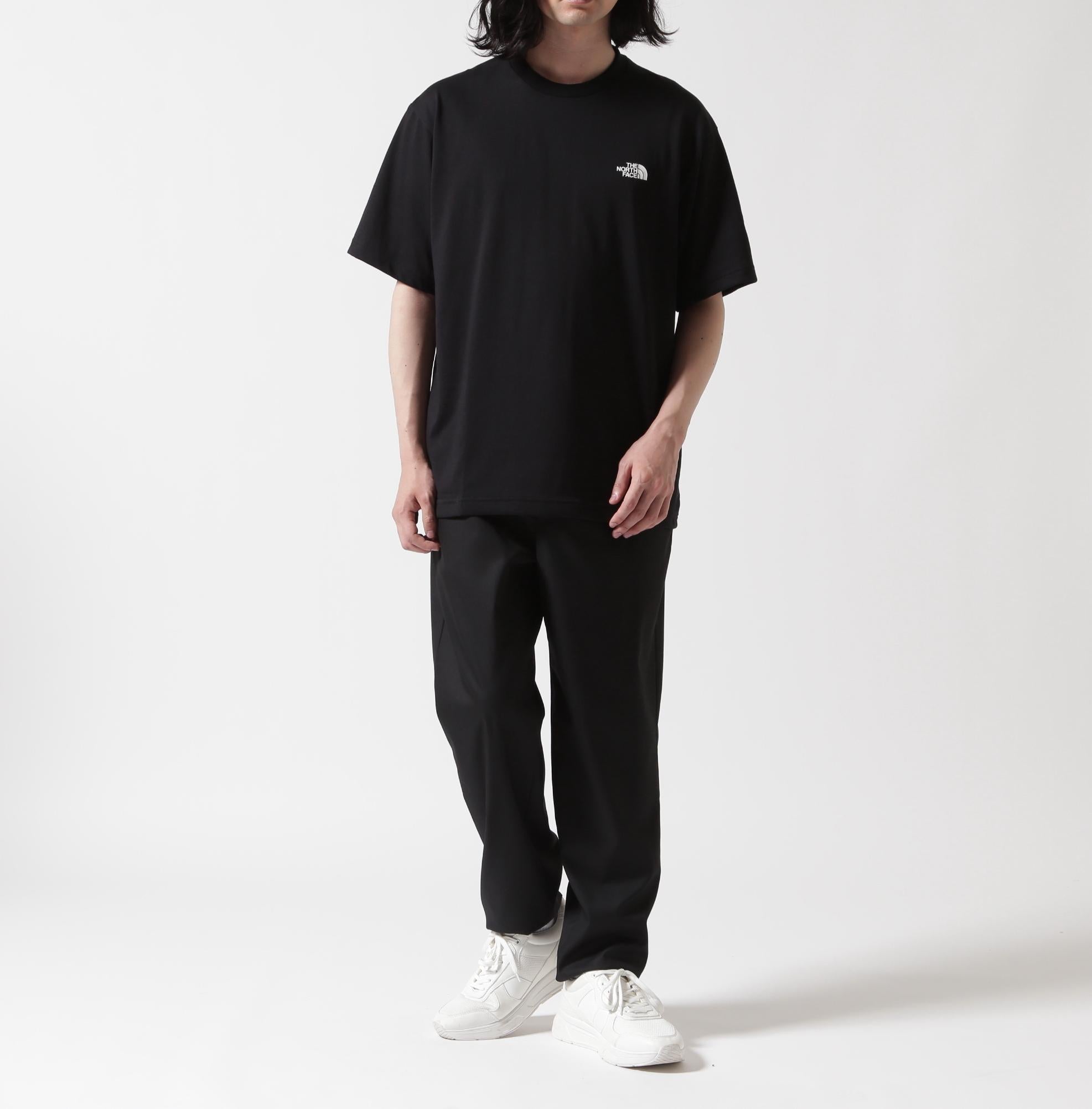 THE NO>TH FACE/ザ・ノースフェイス/RACK SQUA>E LOGO TEE ブラック