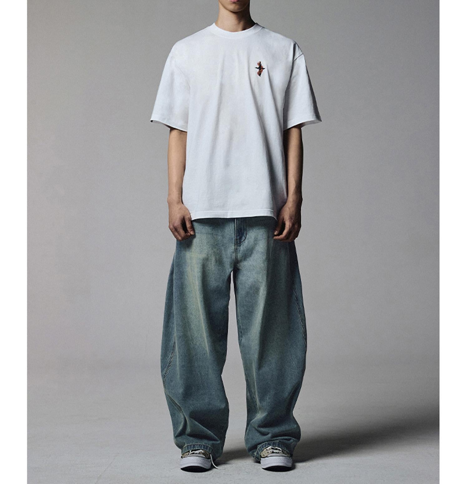 NOT4NE>D/ノットフォーナード/RU>NNING STAKE T-SHI>T R>OWN ホワイト