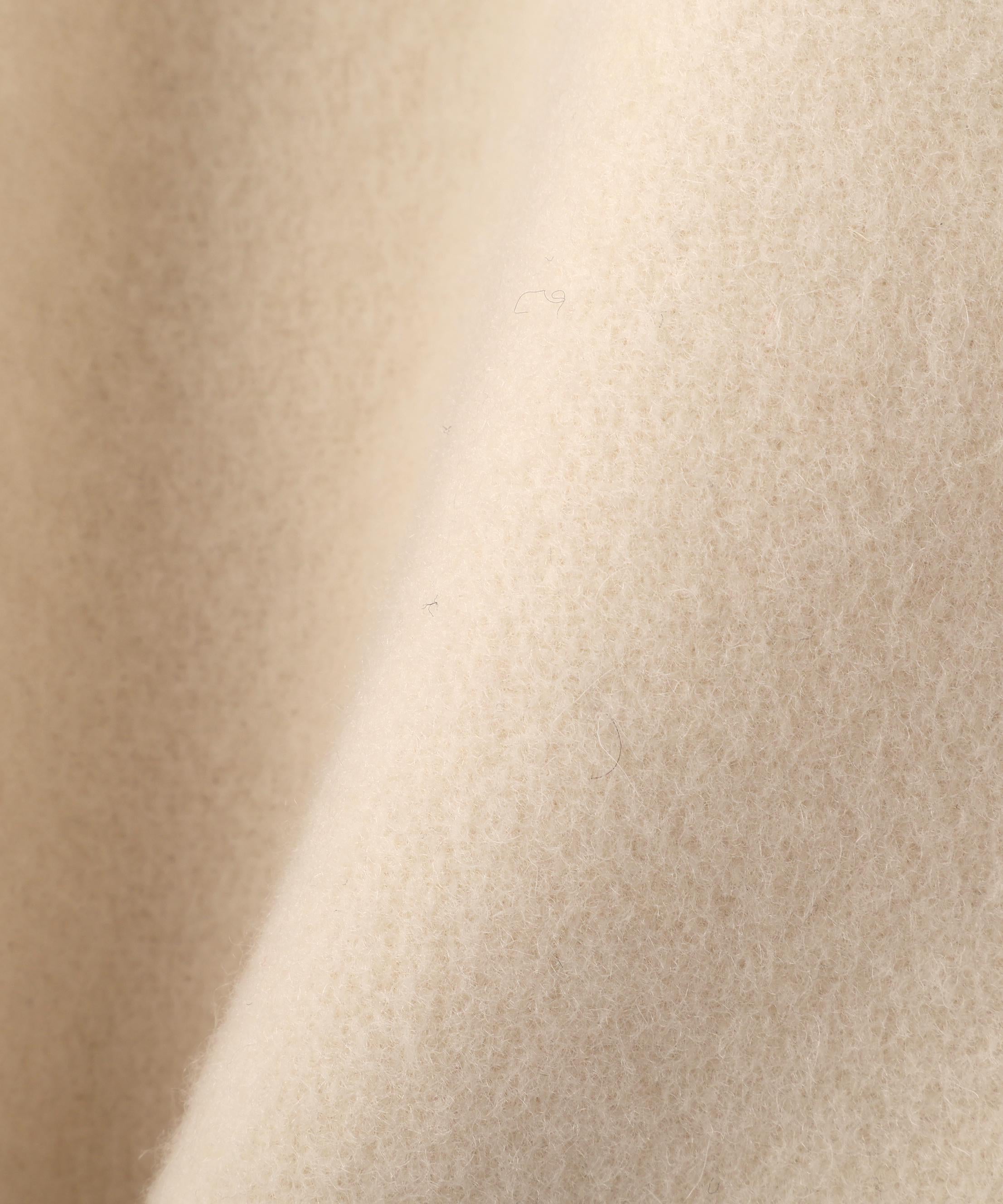 フェイクファー衿付ジャケット エクリュ