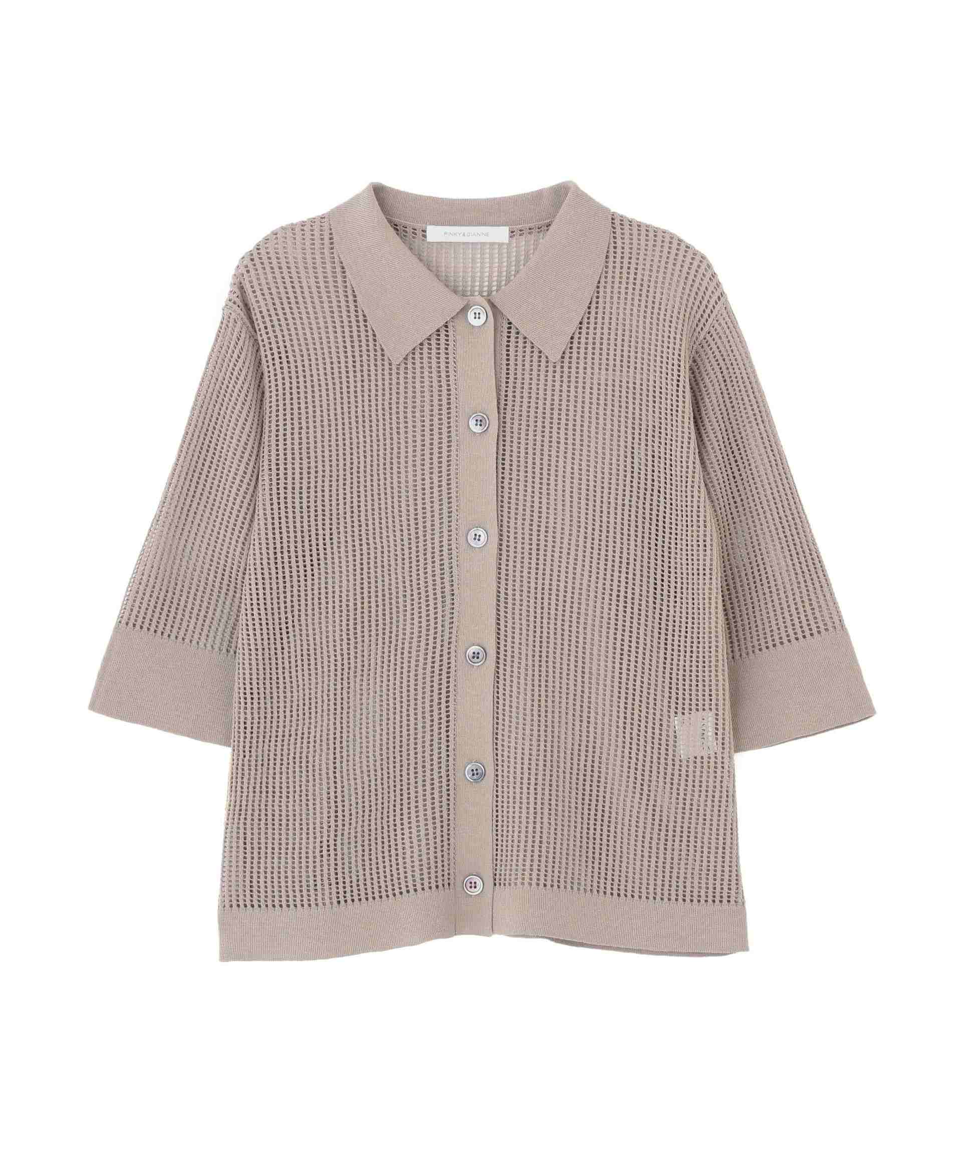 ◆シアーコンビカーディガン モカ6