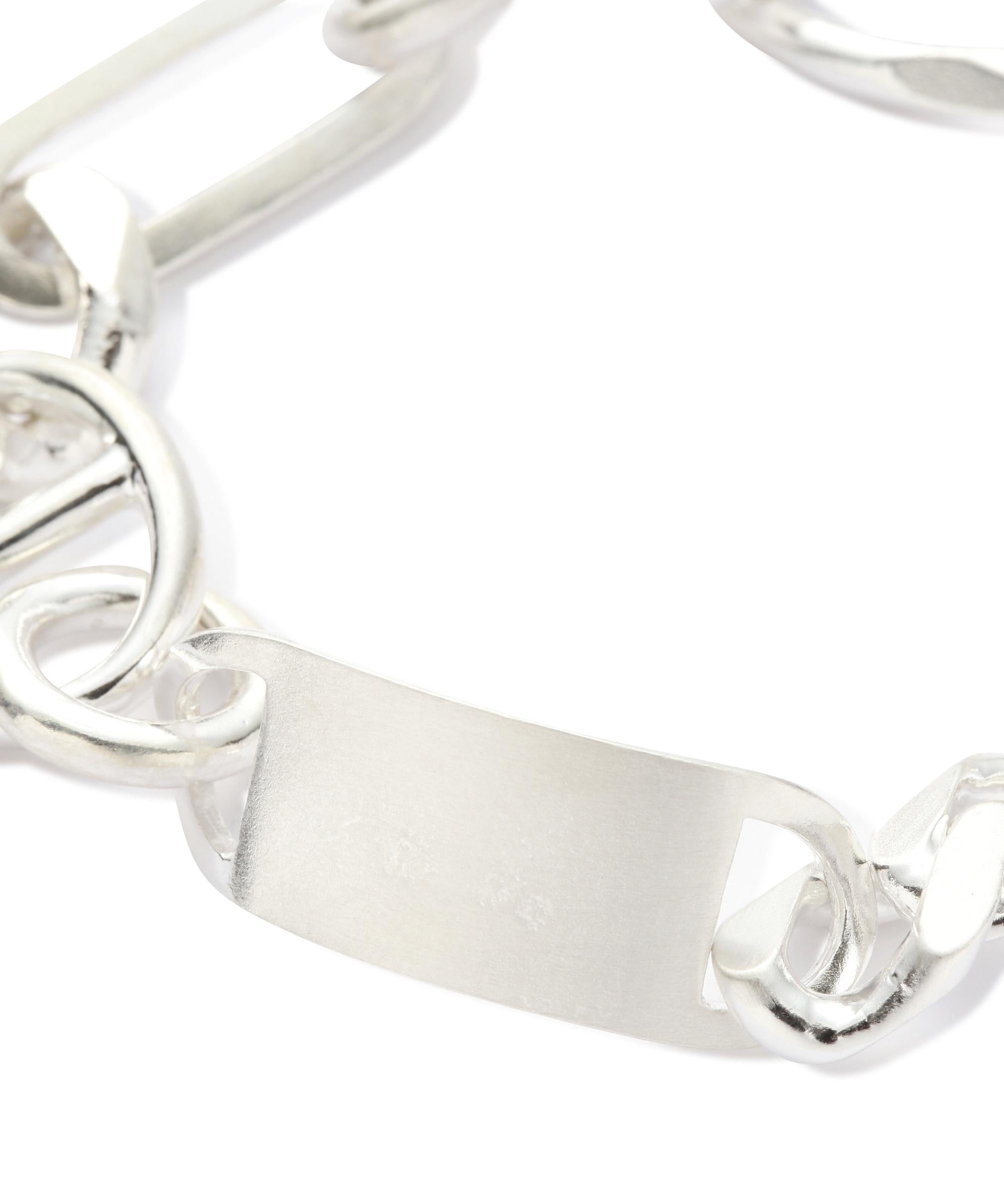 トゥエンティーエイティー/STERLING SILVER MIXED ANCHOR CHAIN BRACELET シルバー