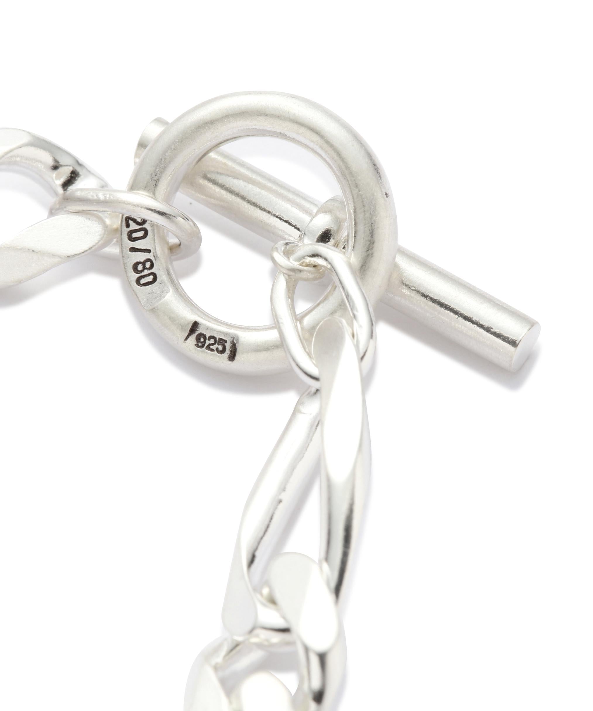 トゥエンティーエイティー/STERLING SILVER MIXED ANCHOR CHAIN BRACELET シルバー