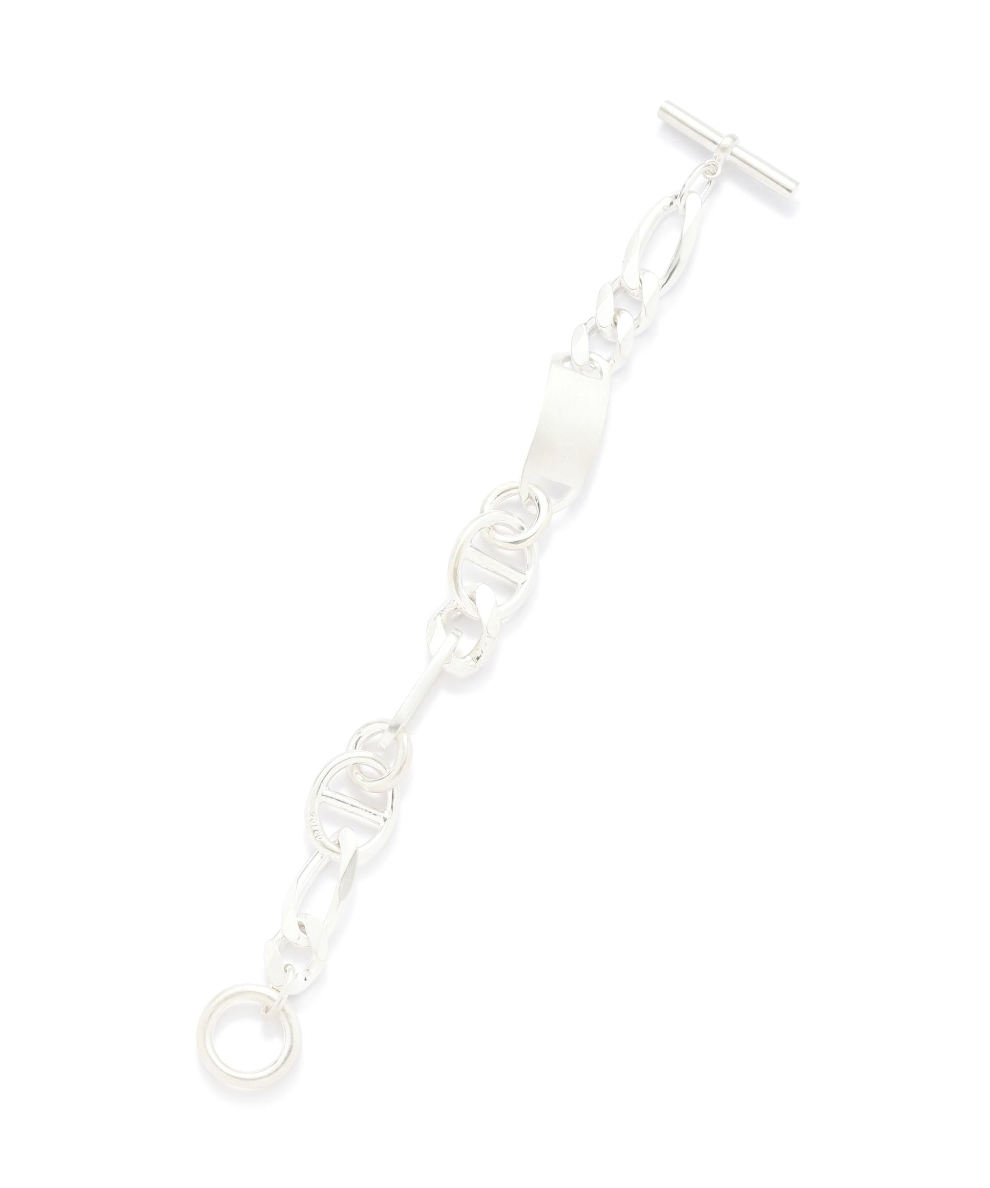 トゥエンティーエイティー/STERLING SILVER MIXED ANCHOR CHAIN BRACELET シルバー