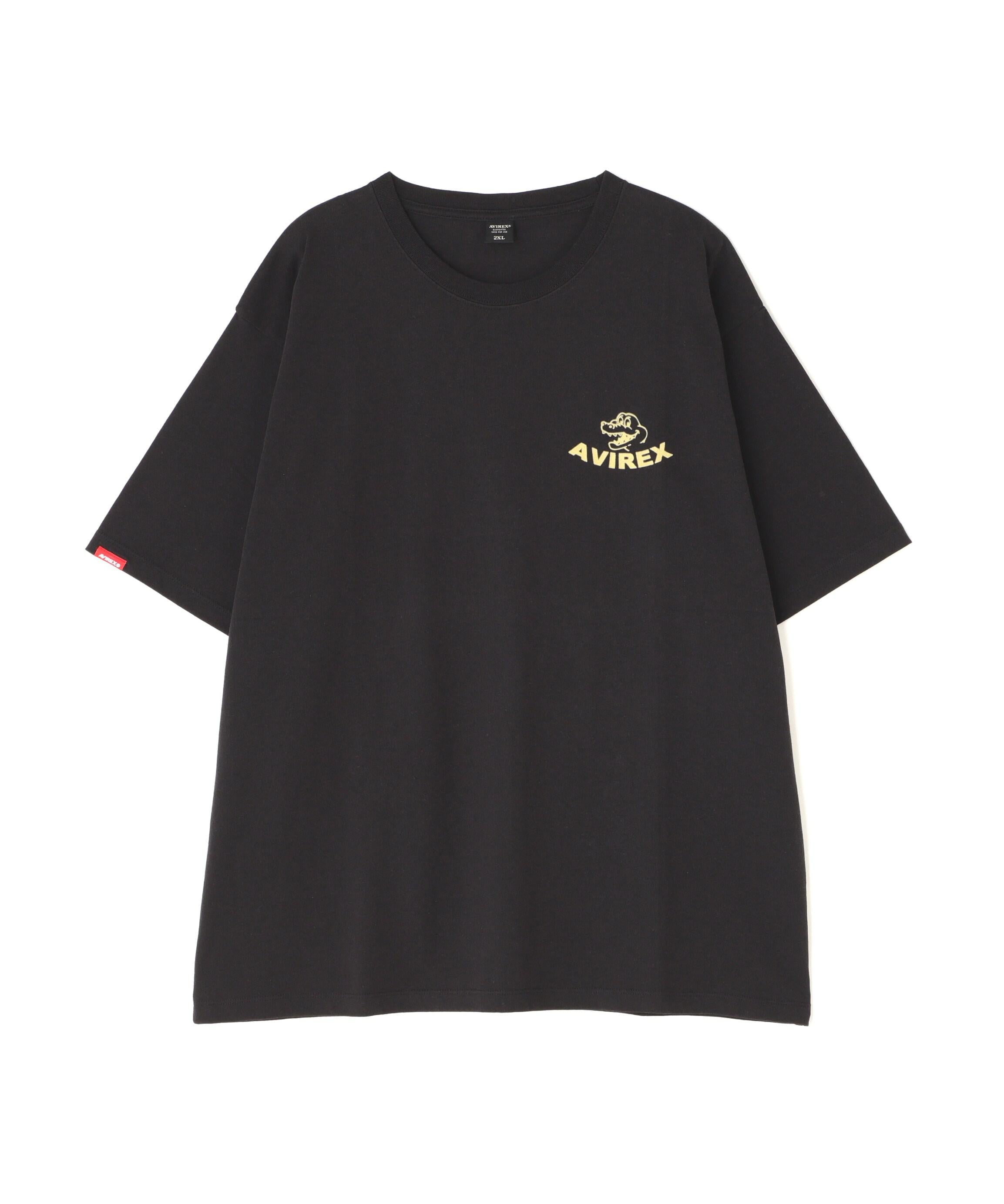《WER&DEPOT限定》USS FO>T SNELLING T-SHI>T / USS フォートスネリング Tシャツ / AVI>EX ブラック