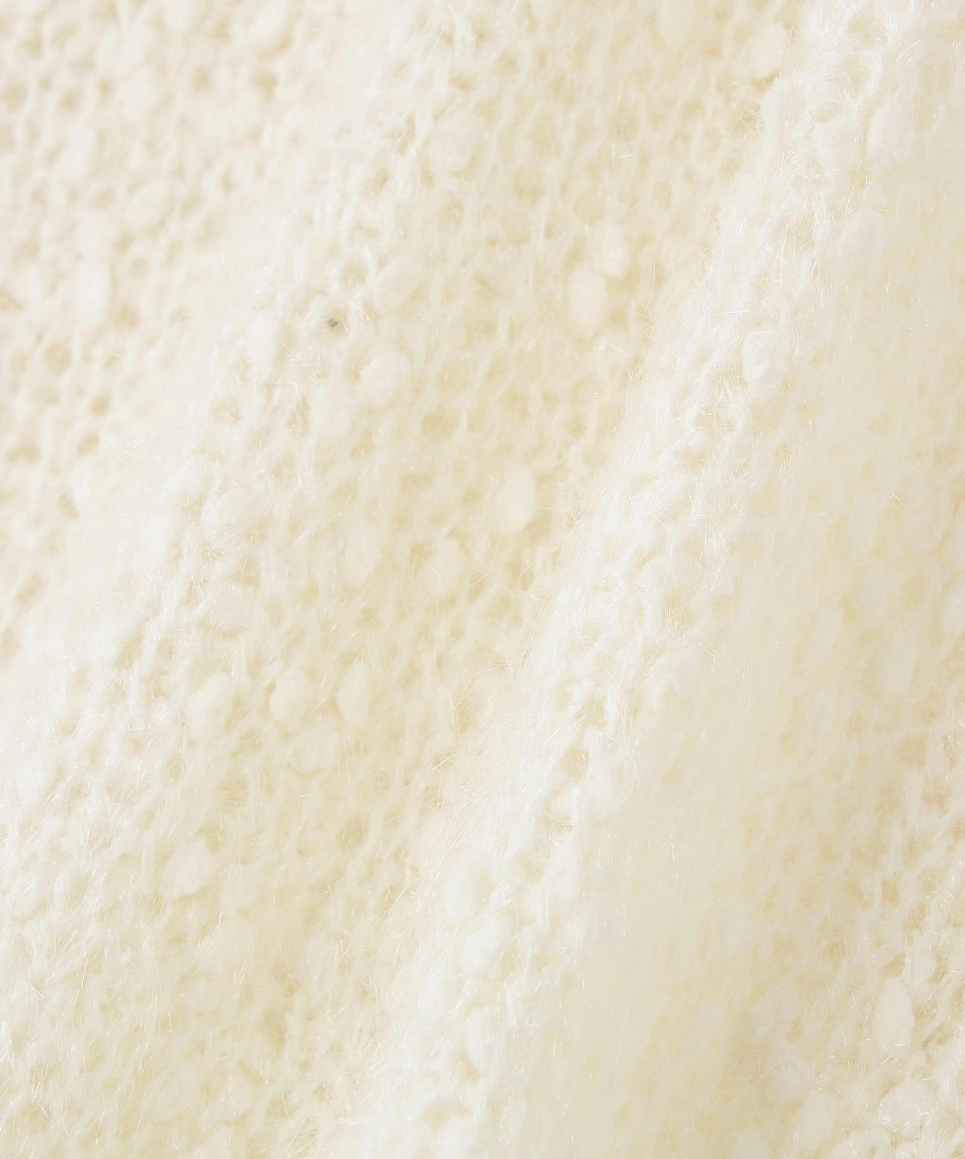 フェザーネップニット オフホワイト1