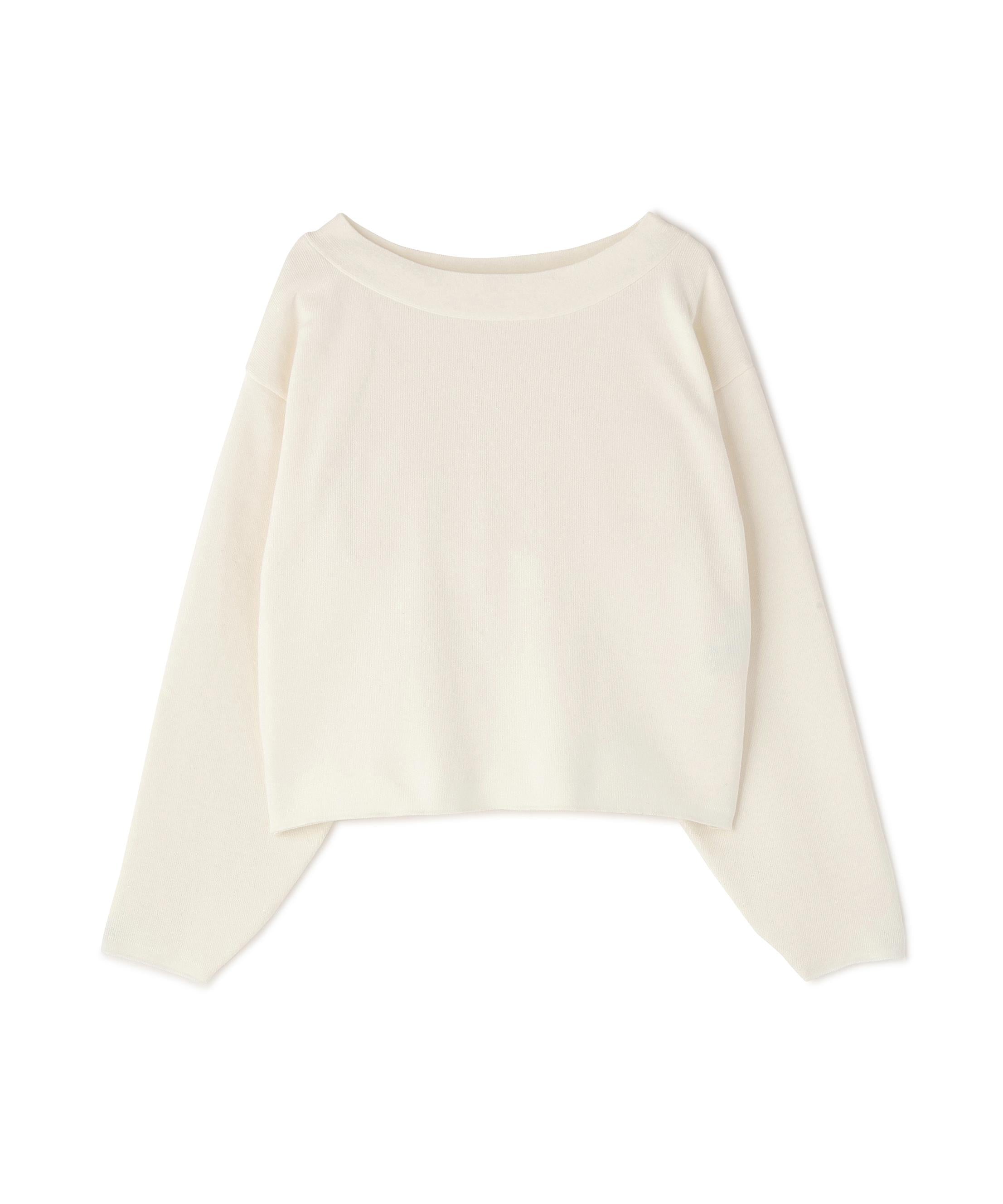 スウェットライクフォルムニット オフホワイト1