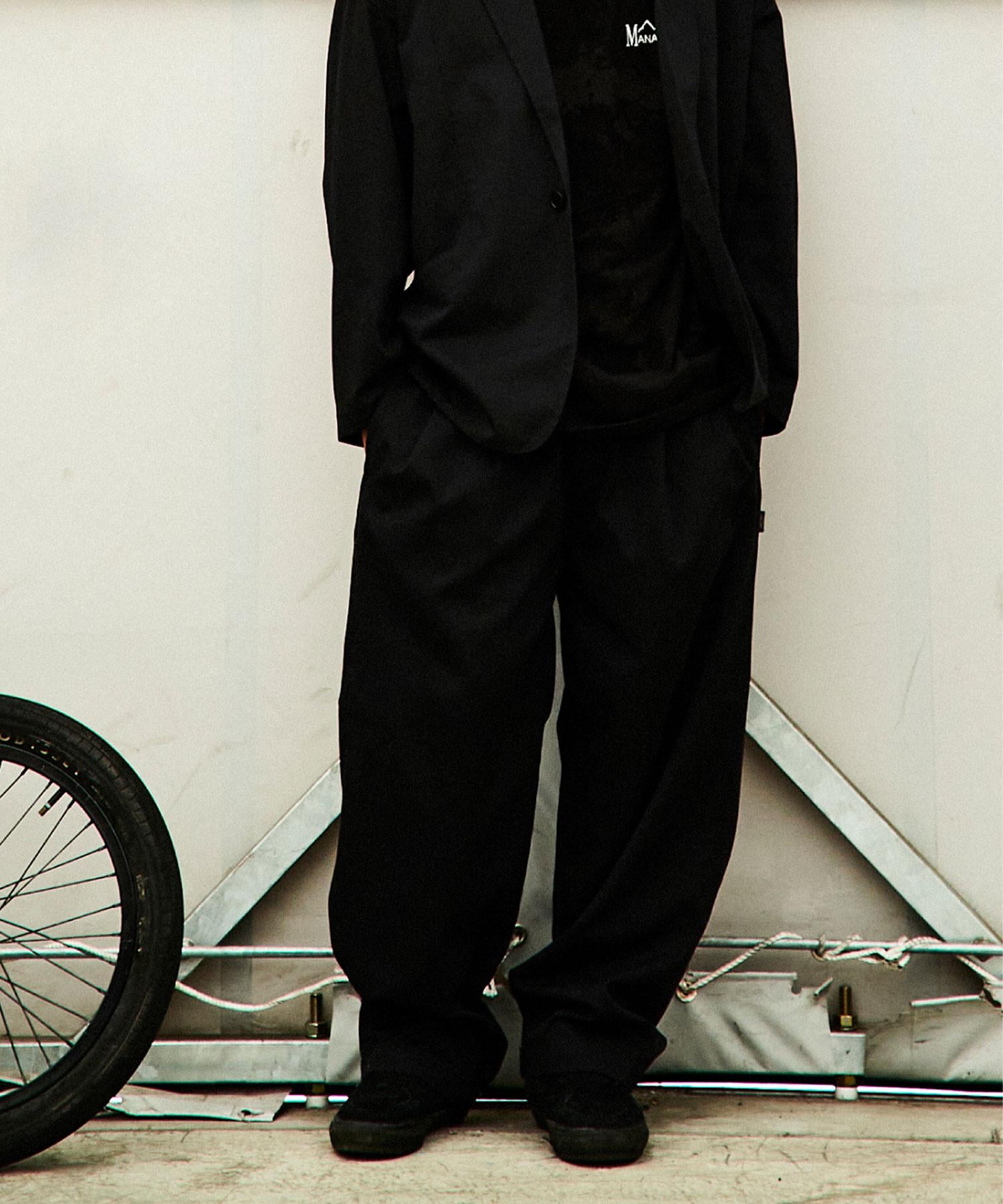 ×DICKIES/ディッキーズ/EXT>A MILE TUCK PANTS ブラック