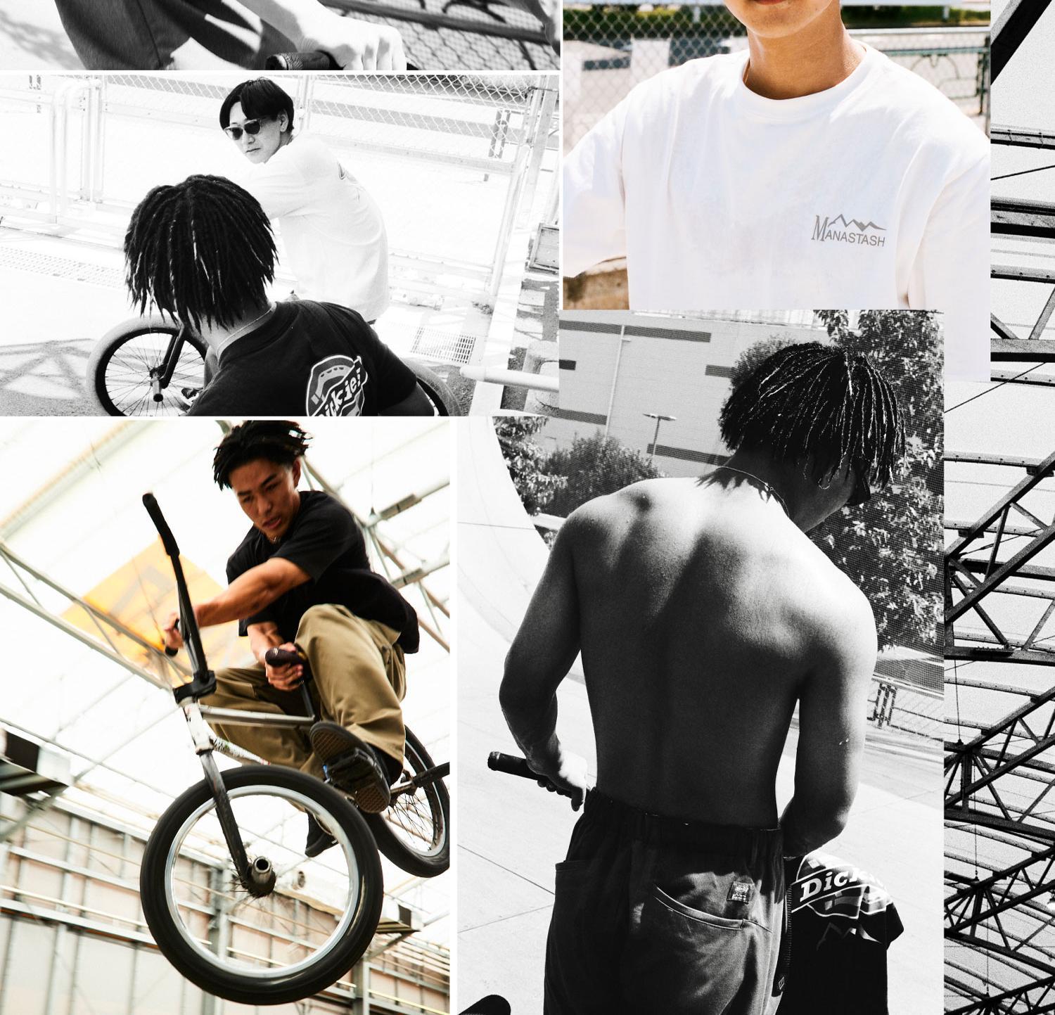 ×DICKIES/ディッキーズ/EXT>A MILE TUCK PANTS ブラック