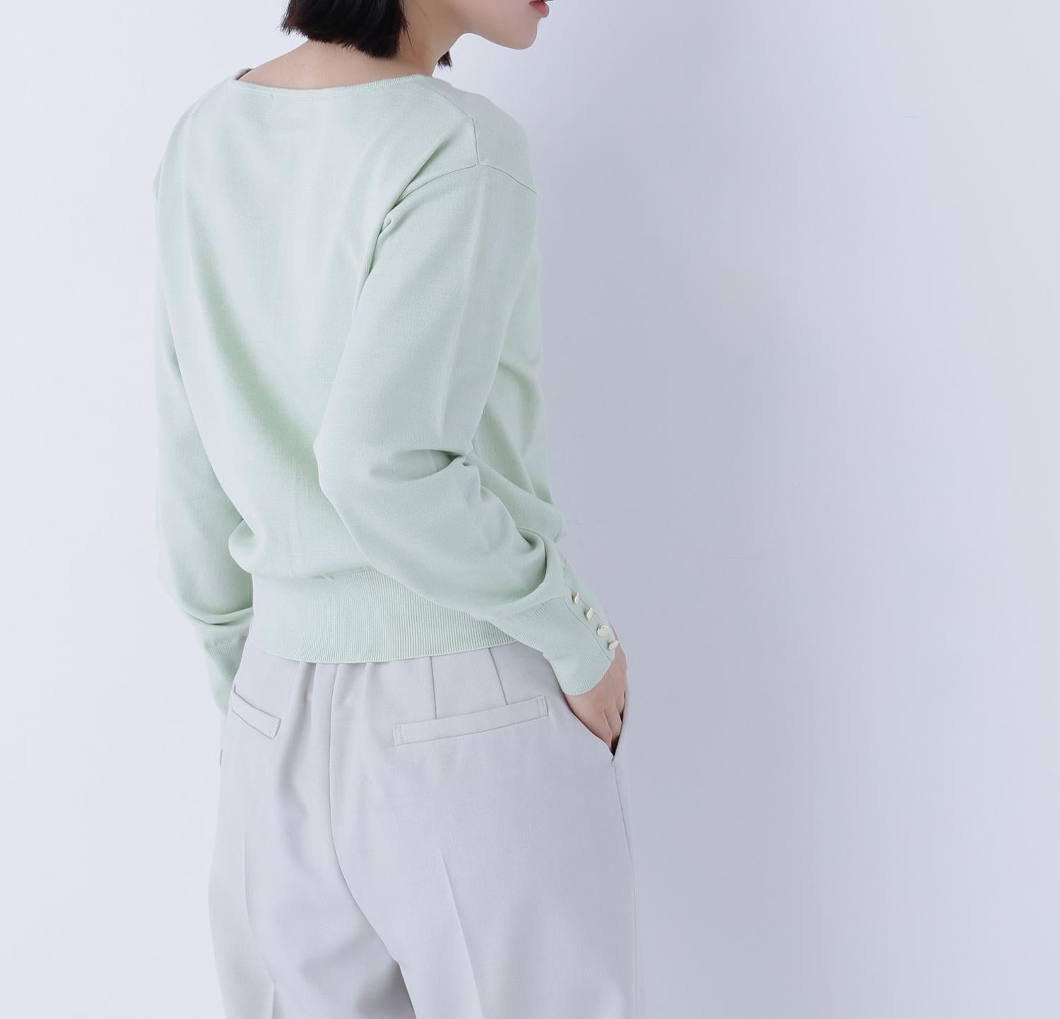 フロントラインドルマンニット ライトグリーン