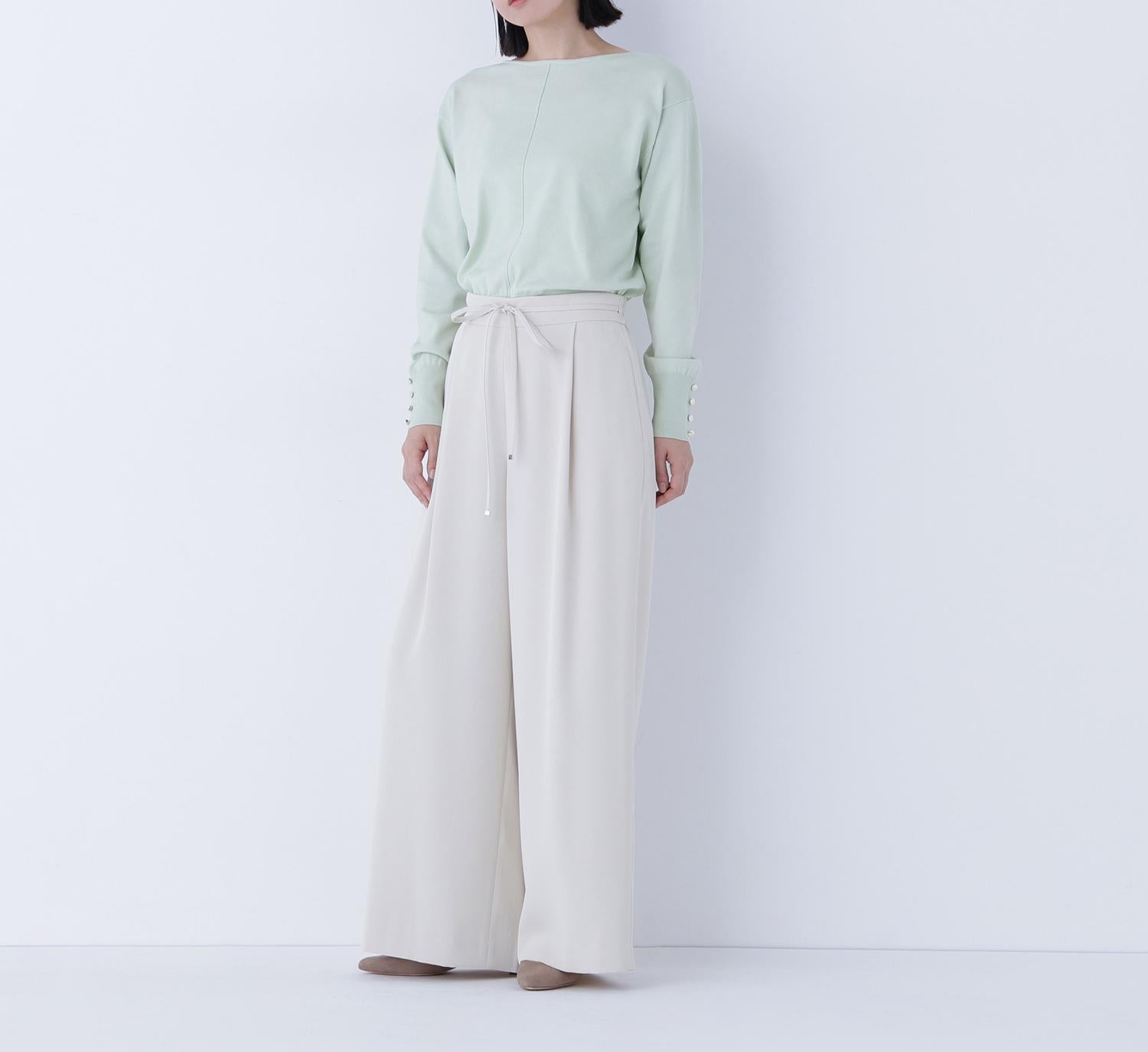 フロントラインドルマンニット ライトグリーン