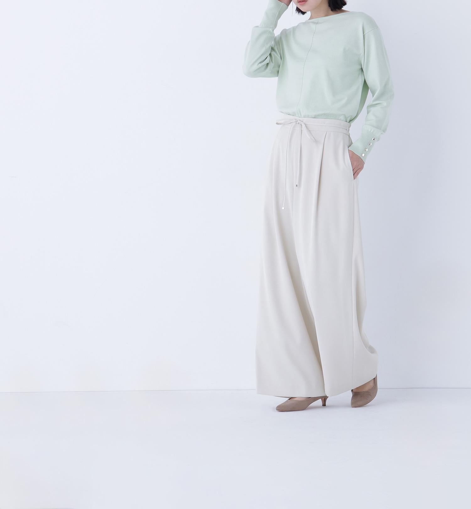 フロントラインドルマンニット ライトグリーン