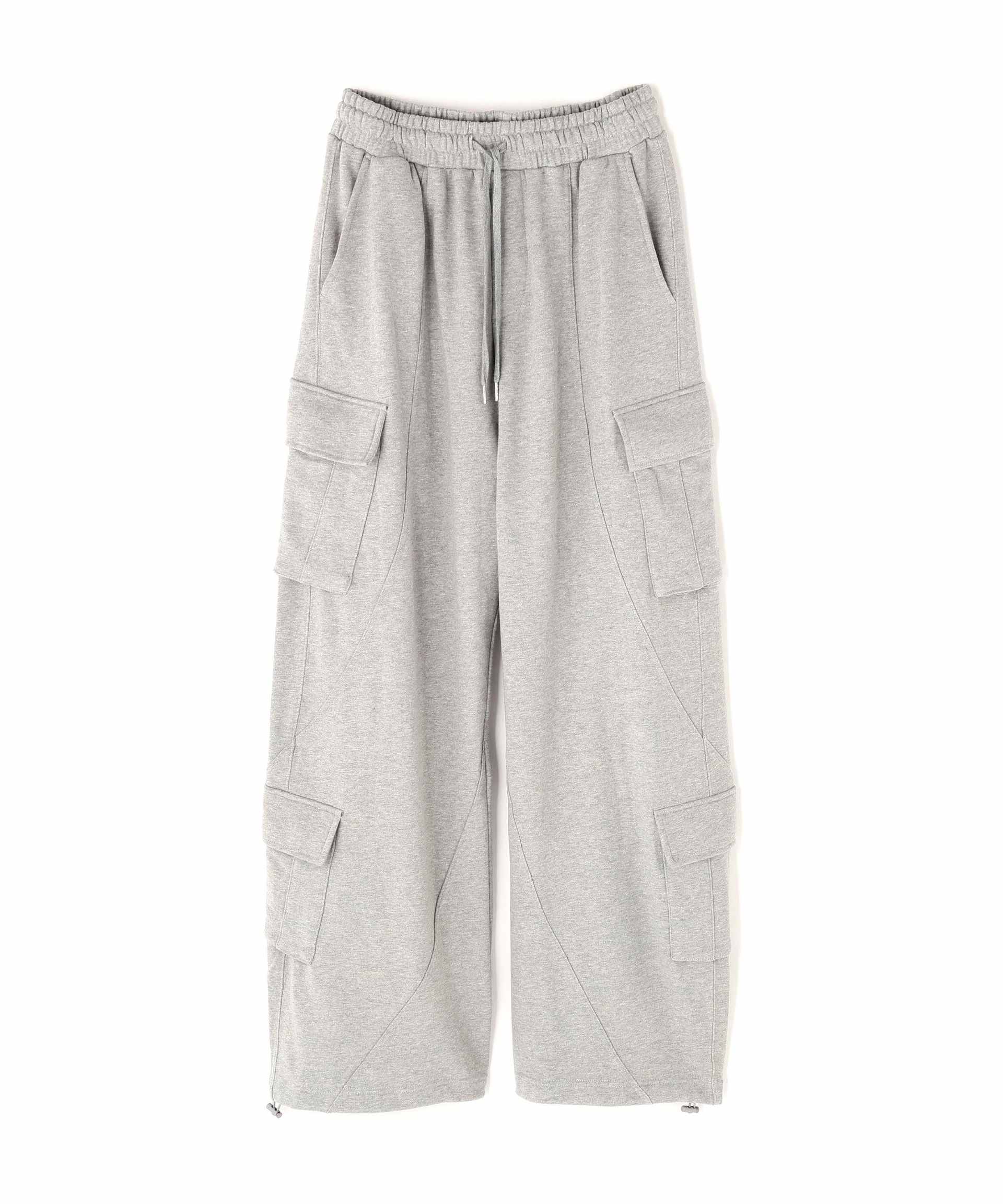 NOT4NE>D/ノットフォーナード/INCISION MULTI CA>GO SWEAT PANTS グレー