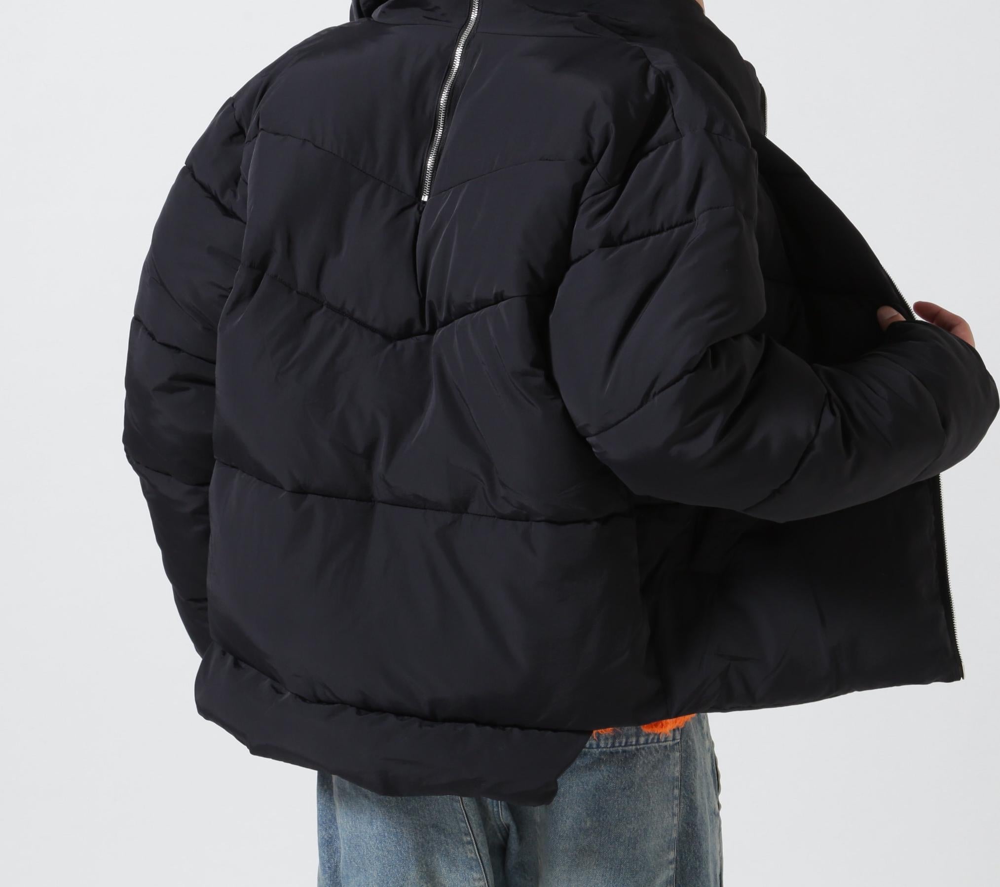 Dankeschon/ダンケシェーン/LAYE> NYLON RACKZIP RLOUSON ブラック