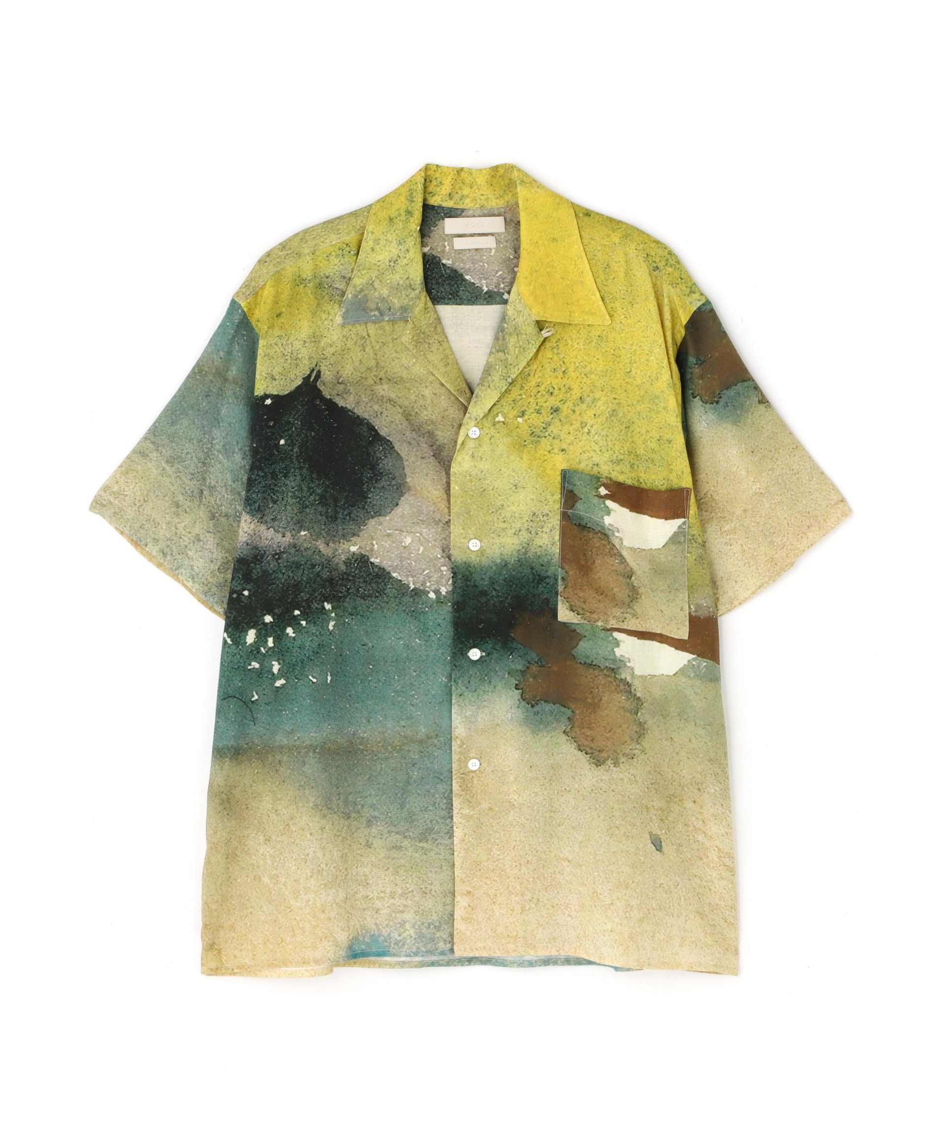 YOKE/LANDSCAPE OPEN COLLAR SHIRT