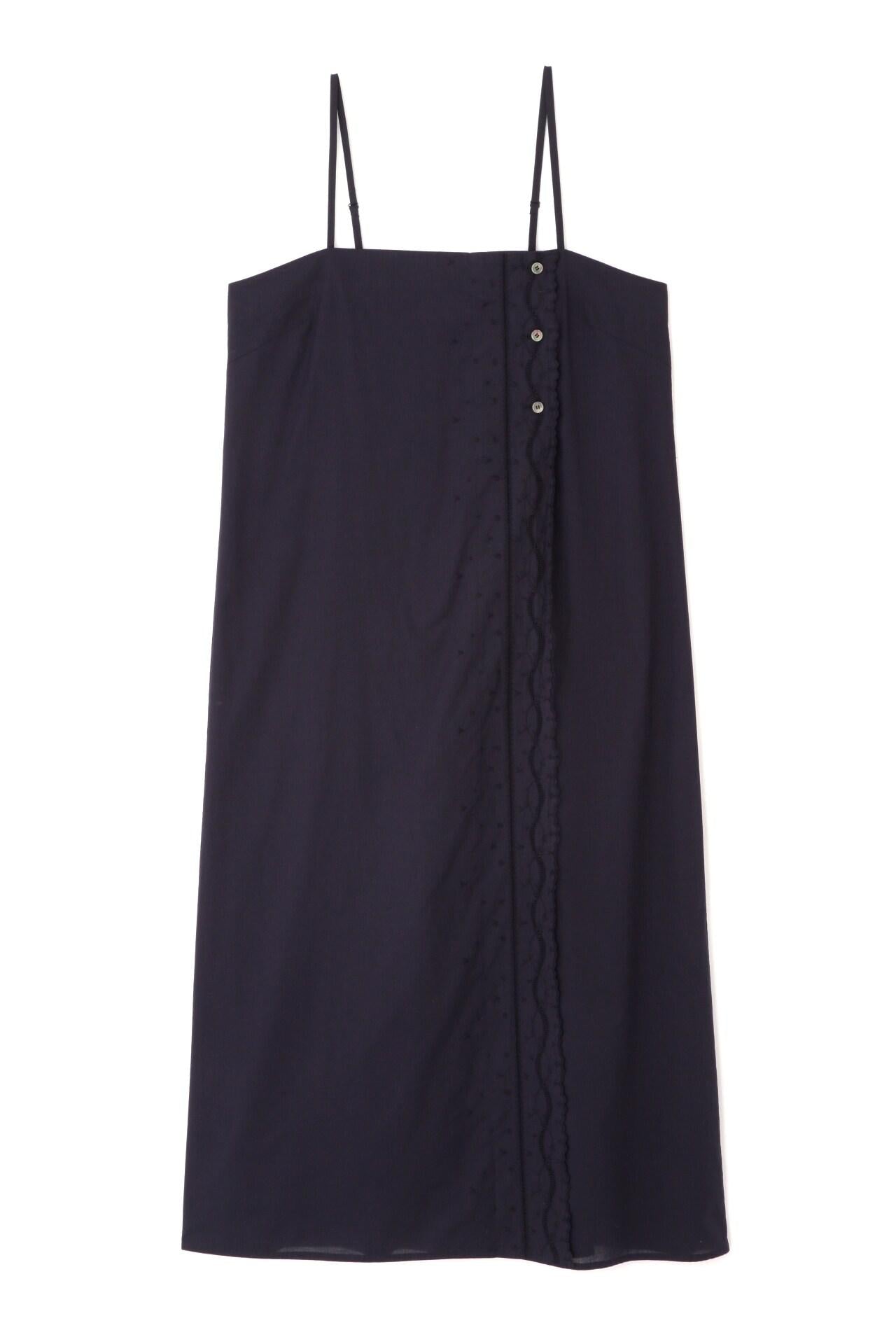 ◆ヴィンテージ風レースノースリワンピース ネイビー