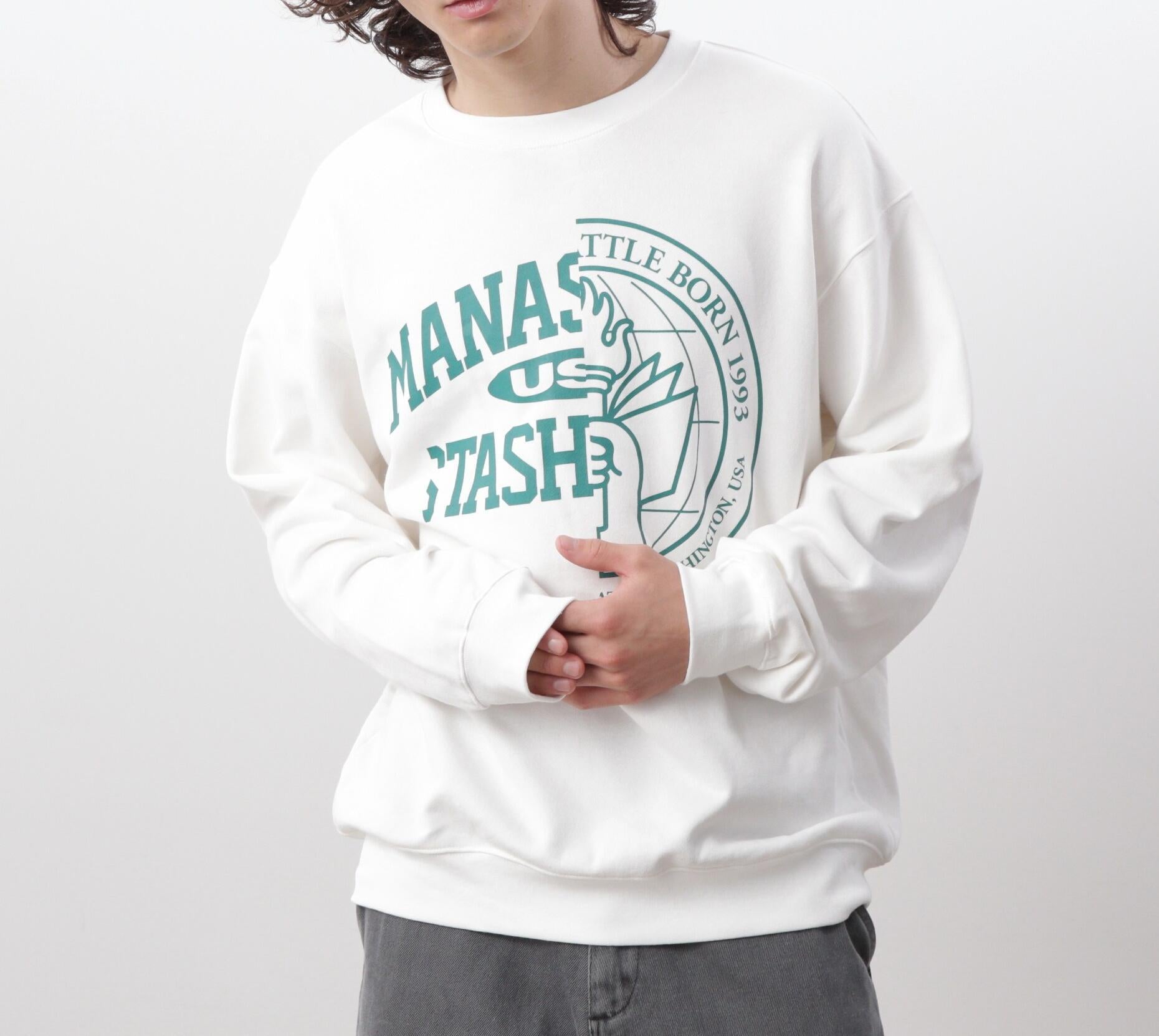 MANASTASH/マナスタッシュ/CiTee SWEAT COLLEGIATE ホワイト