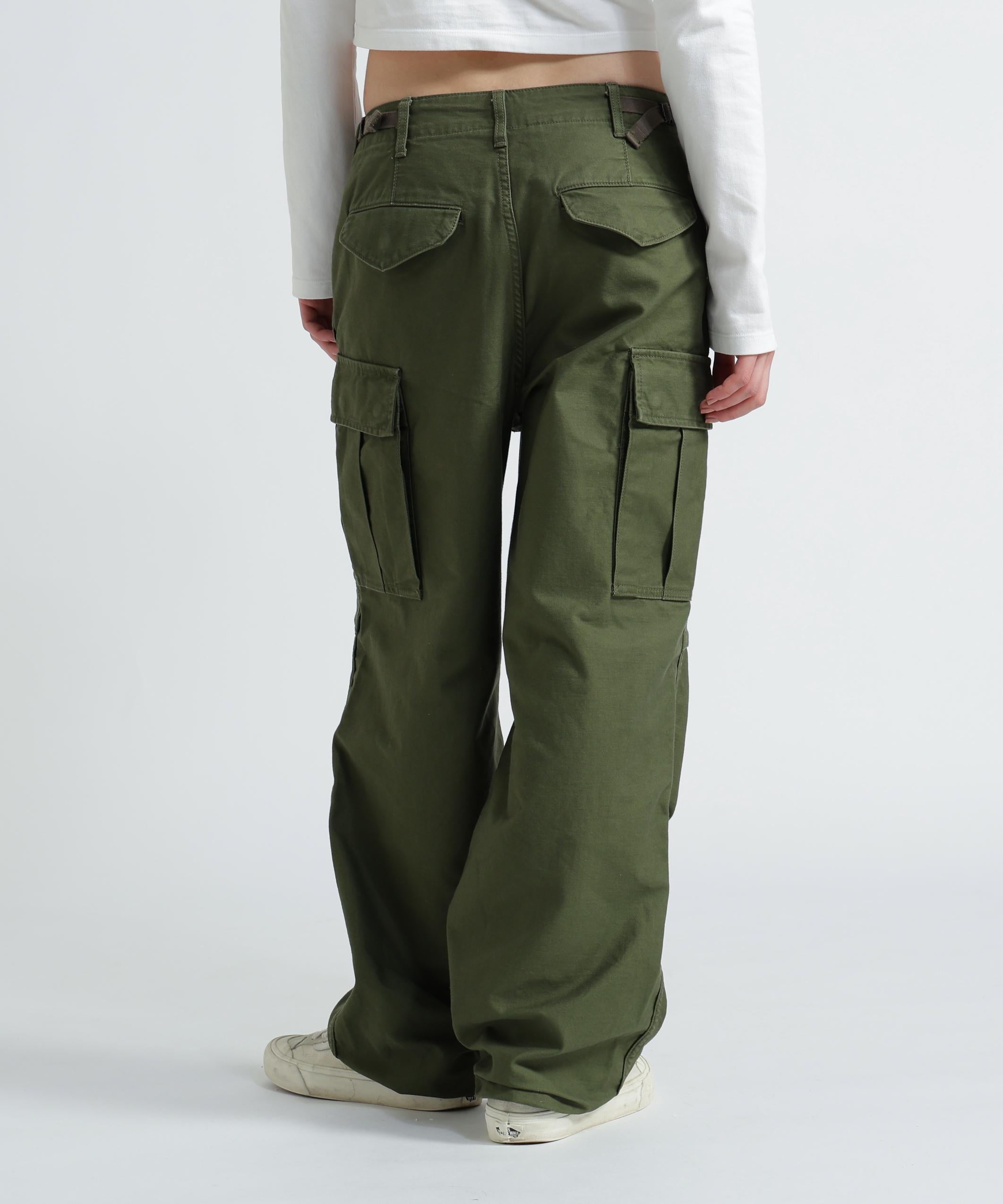 《WOMAN/直営店限定》NYLON/COTTON M-65 FATIGUE PANTS/ナイロンコットン M-65ファティーグパンツ オリーブ