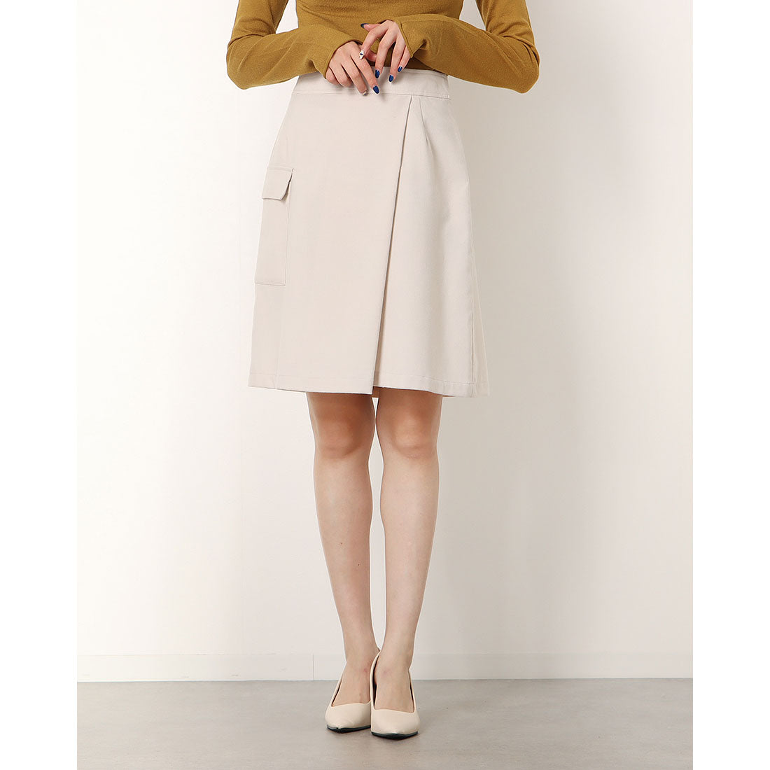 トゥエルブアジェンダ 12Twelve Agenda TRライト起毛片ポケット台形スカート