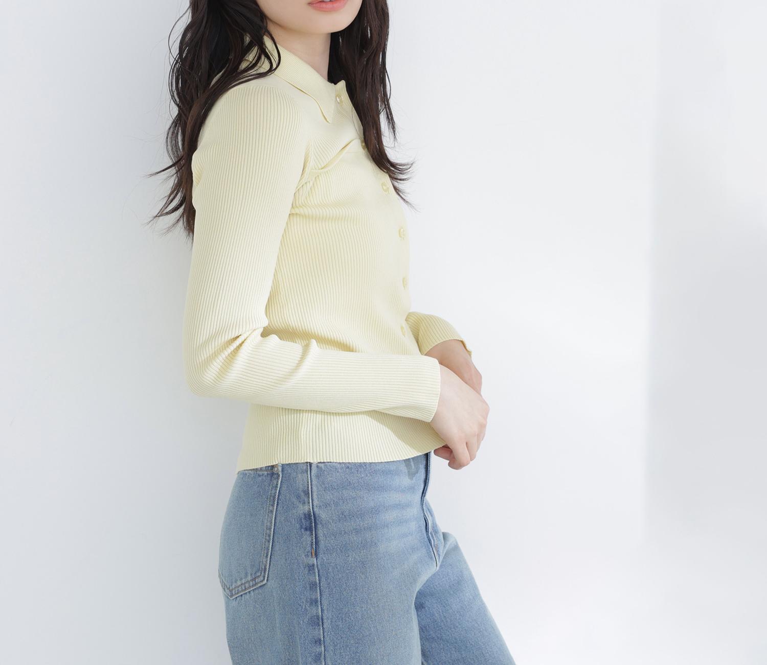 ヨーク切替ポロニット イエロー