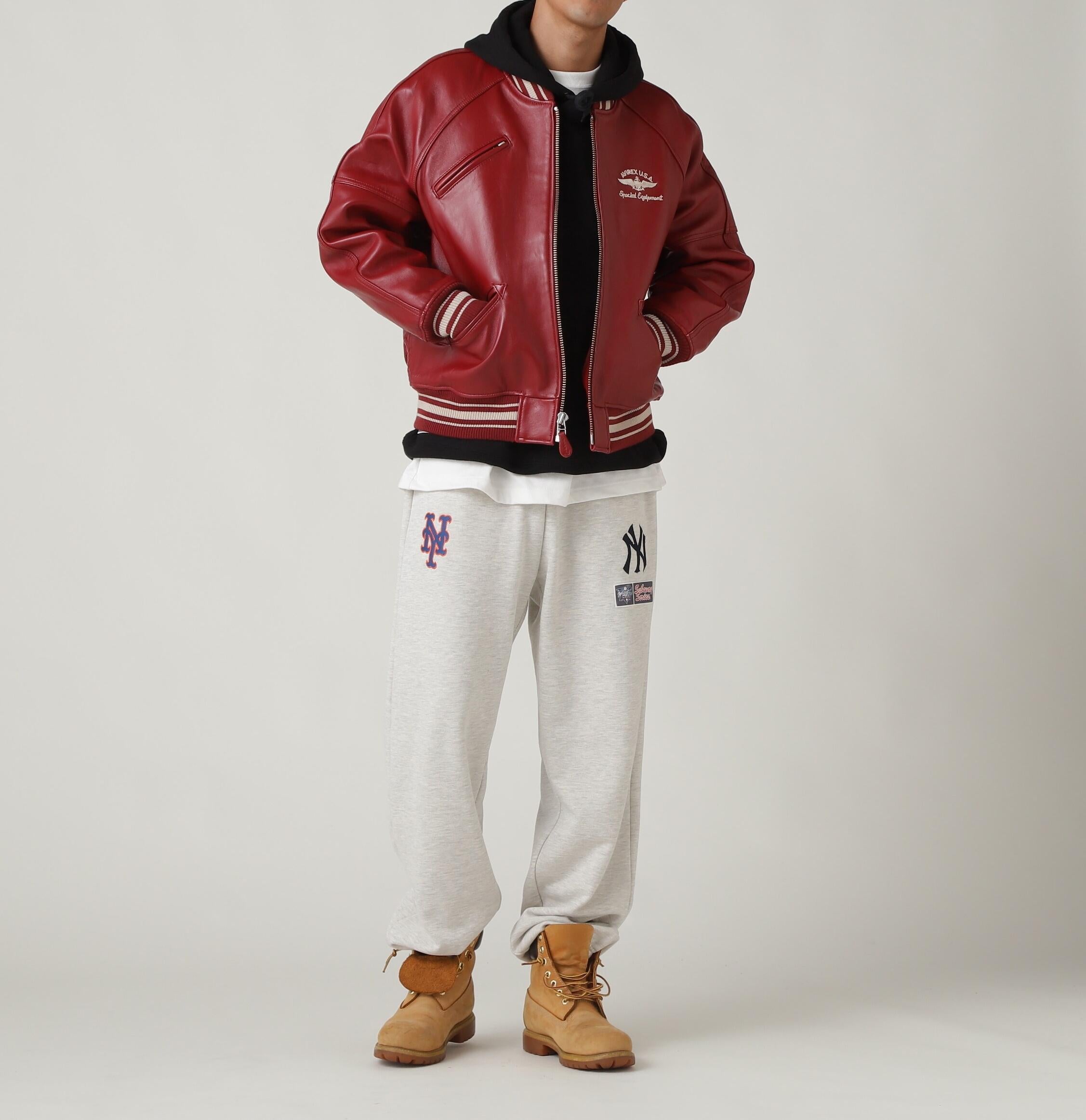 VA>SITY JACKET/ヴァーシティ ジャケット レッド