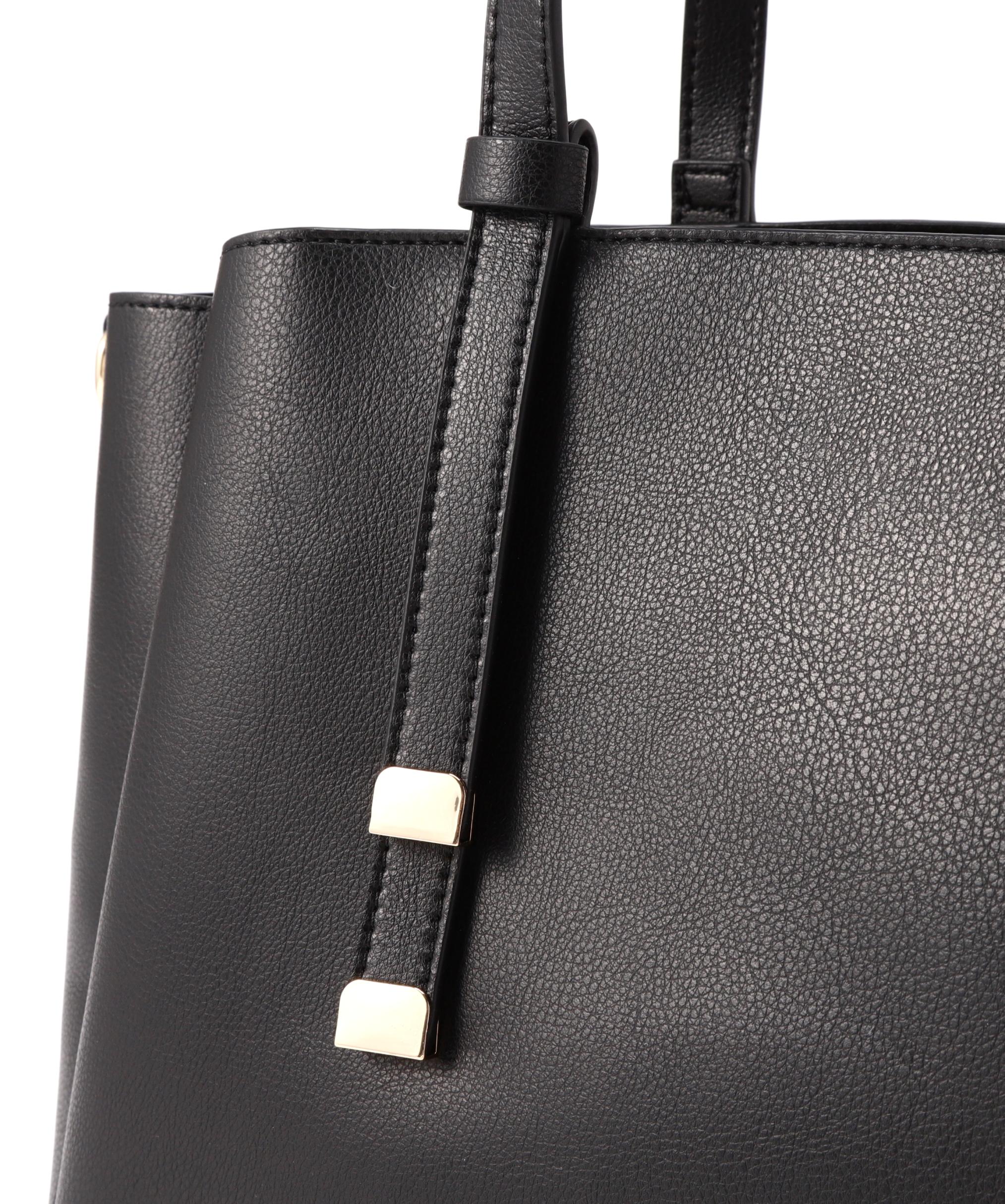 ドロップリボントートバッグ クロ