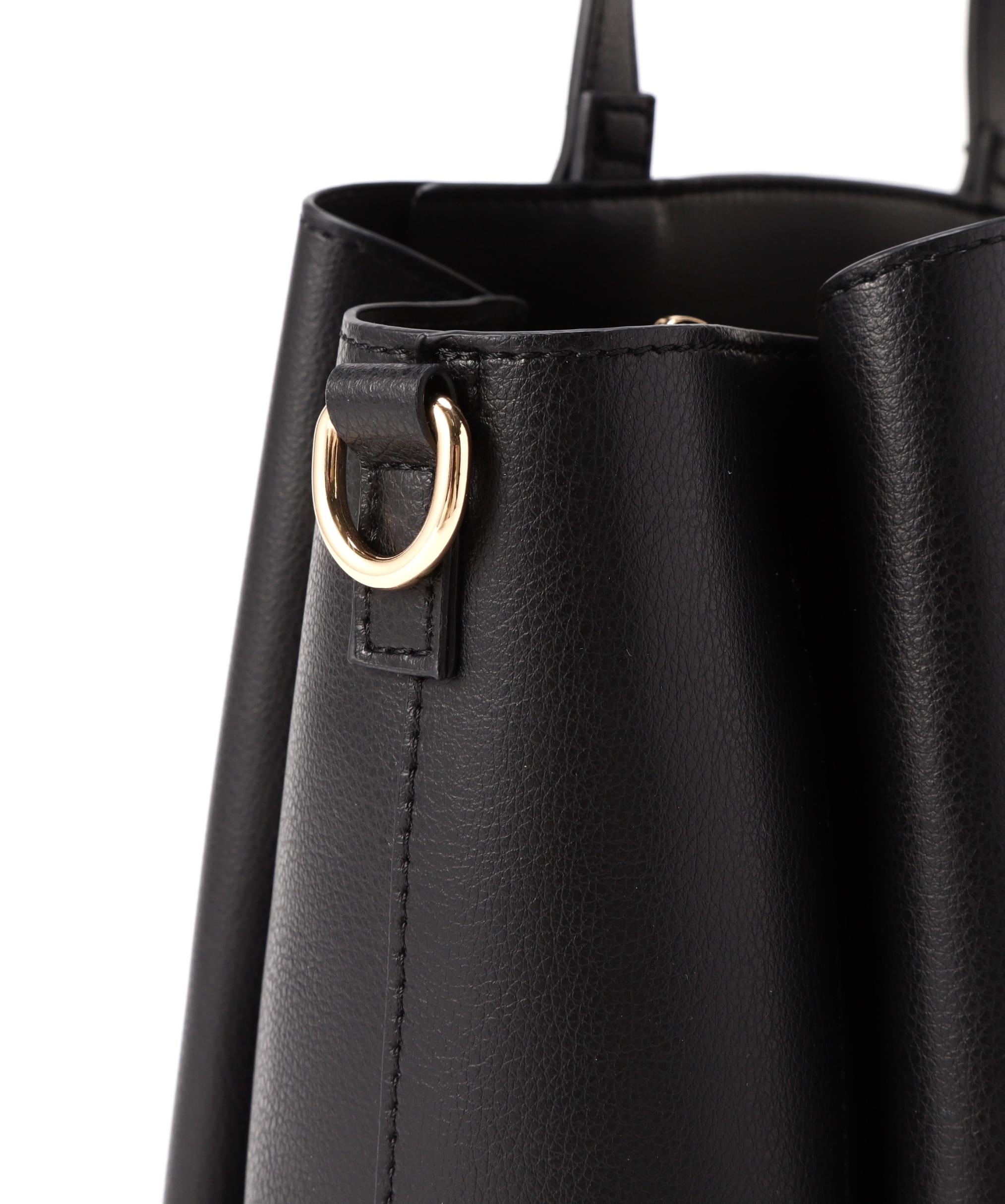 ドロップリボントートバッグ クロ