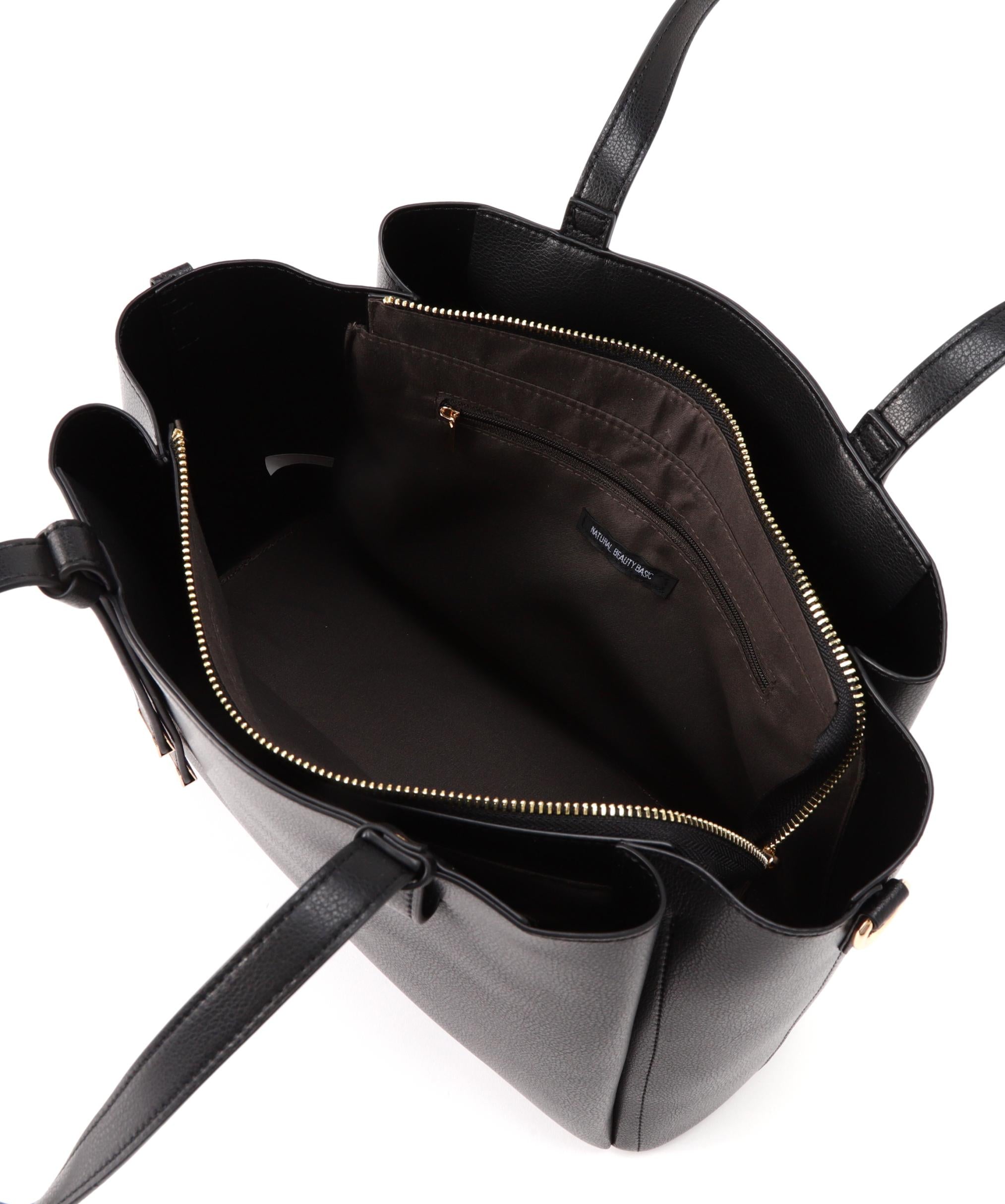 ドロップリボントートバッグ クロ