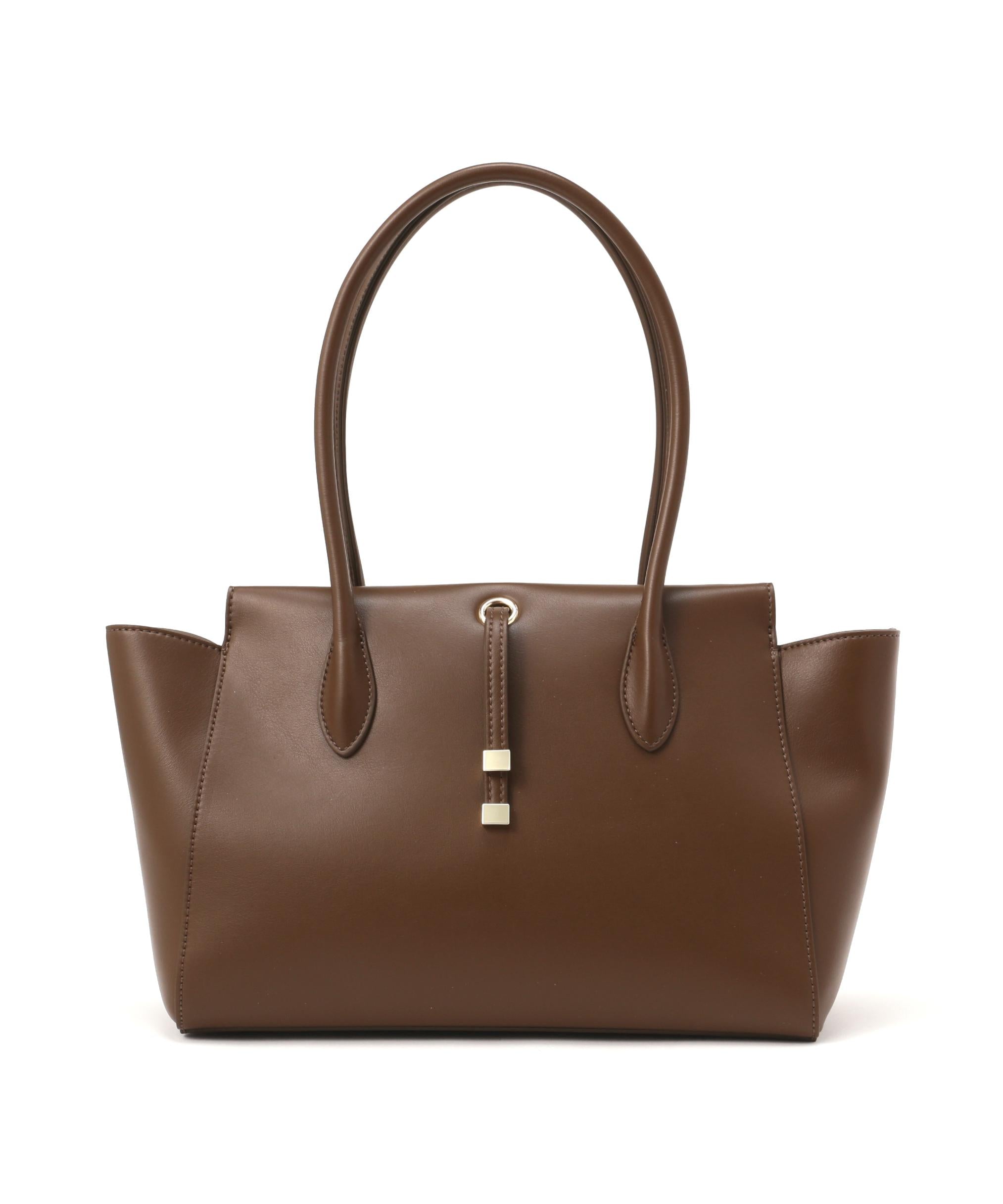 バトーシェイプトートバッグ キャラメルブラウン