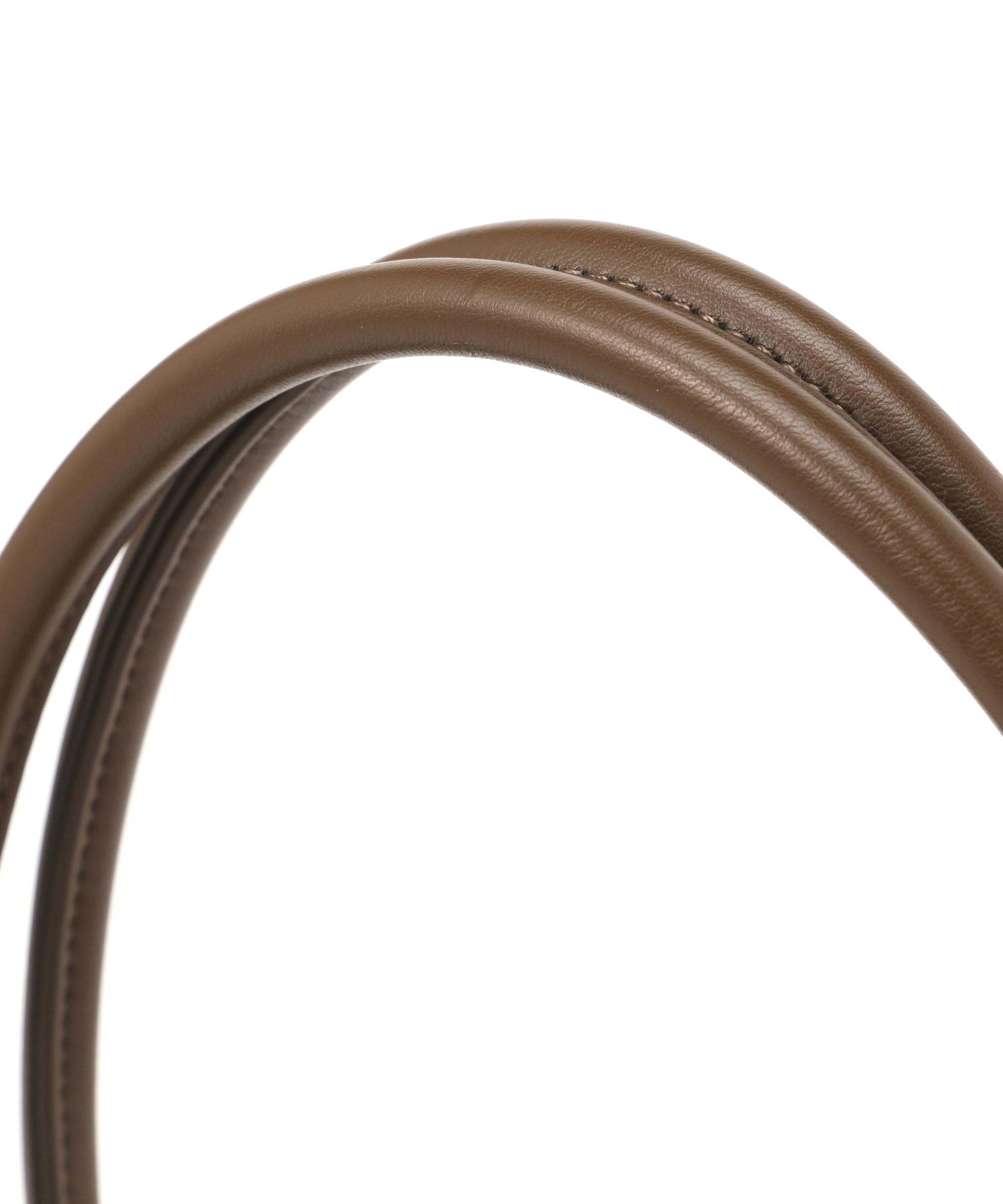 バトーシェイプトートバッグ キャラメルブラウン