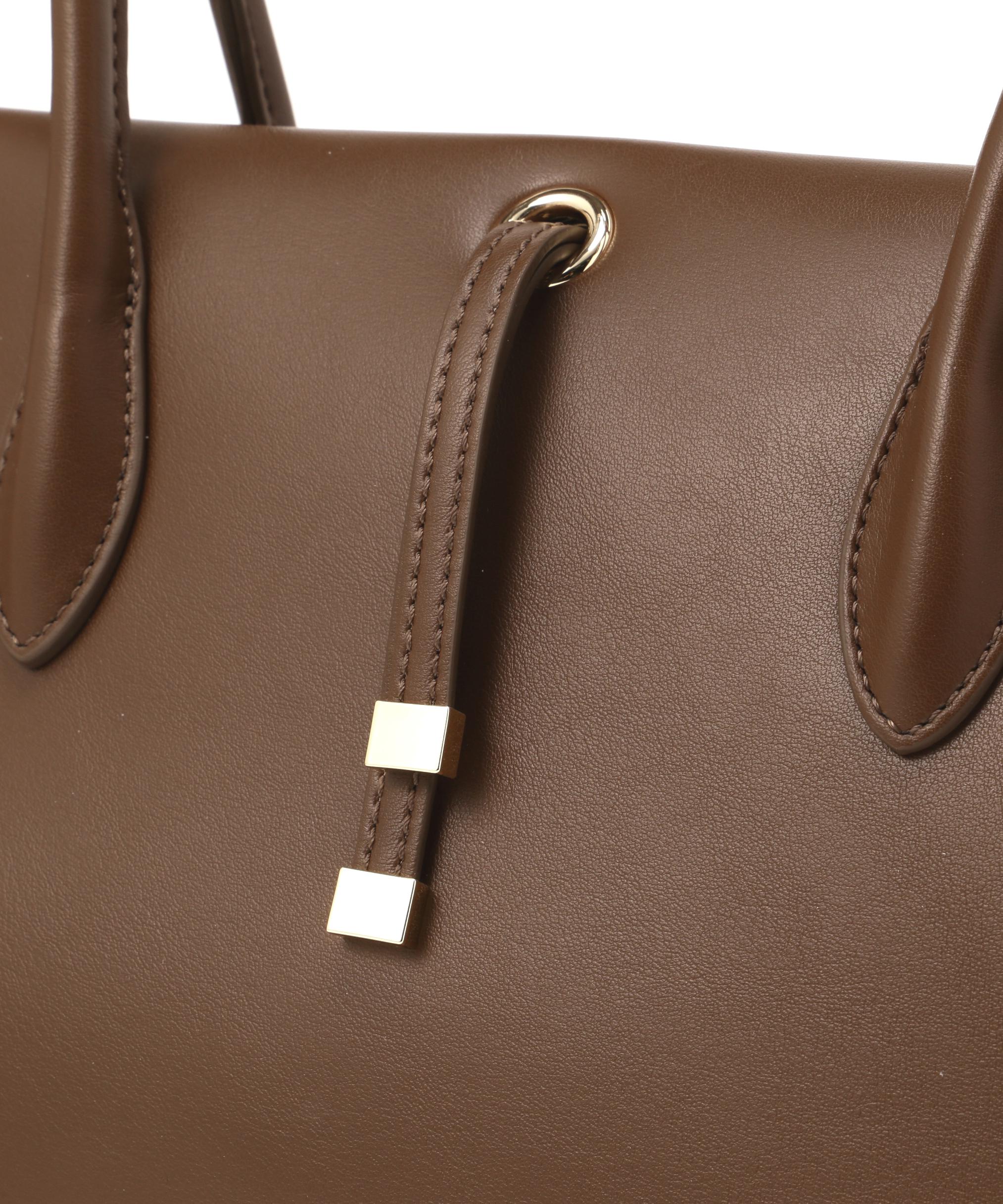 バトーシェイプトートバッグ キャラメルブラウン