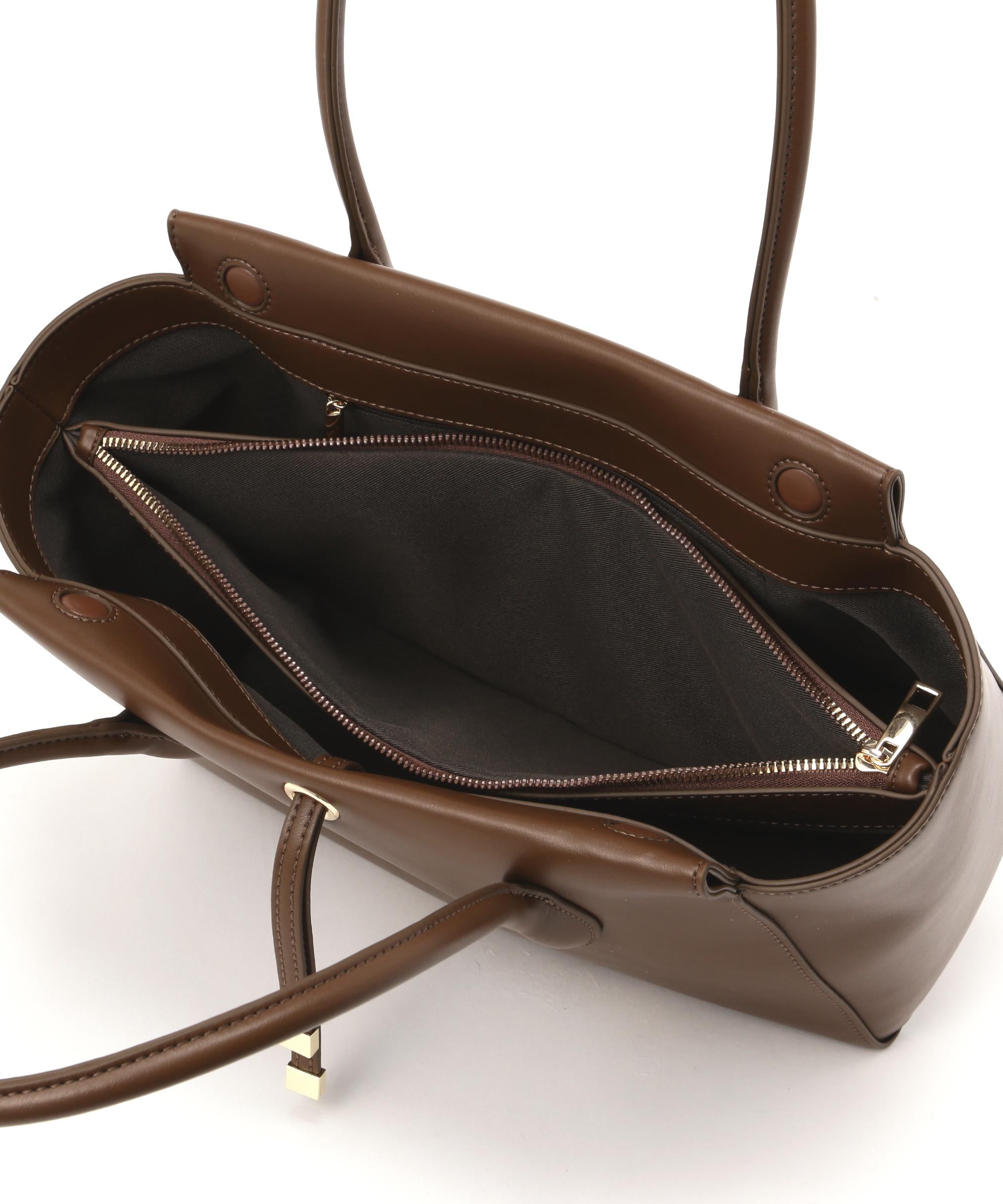 バトーシェイプトートバッグ キャラメルブラウン