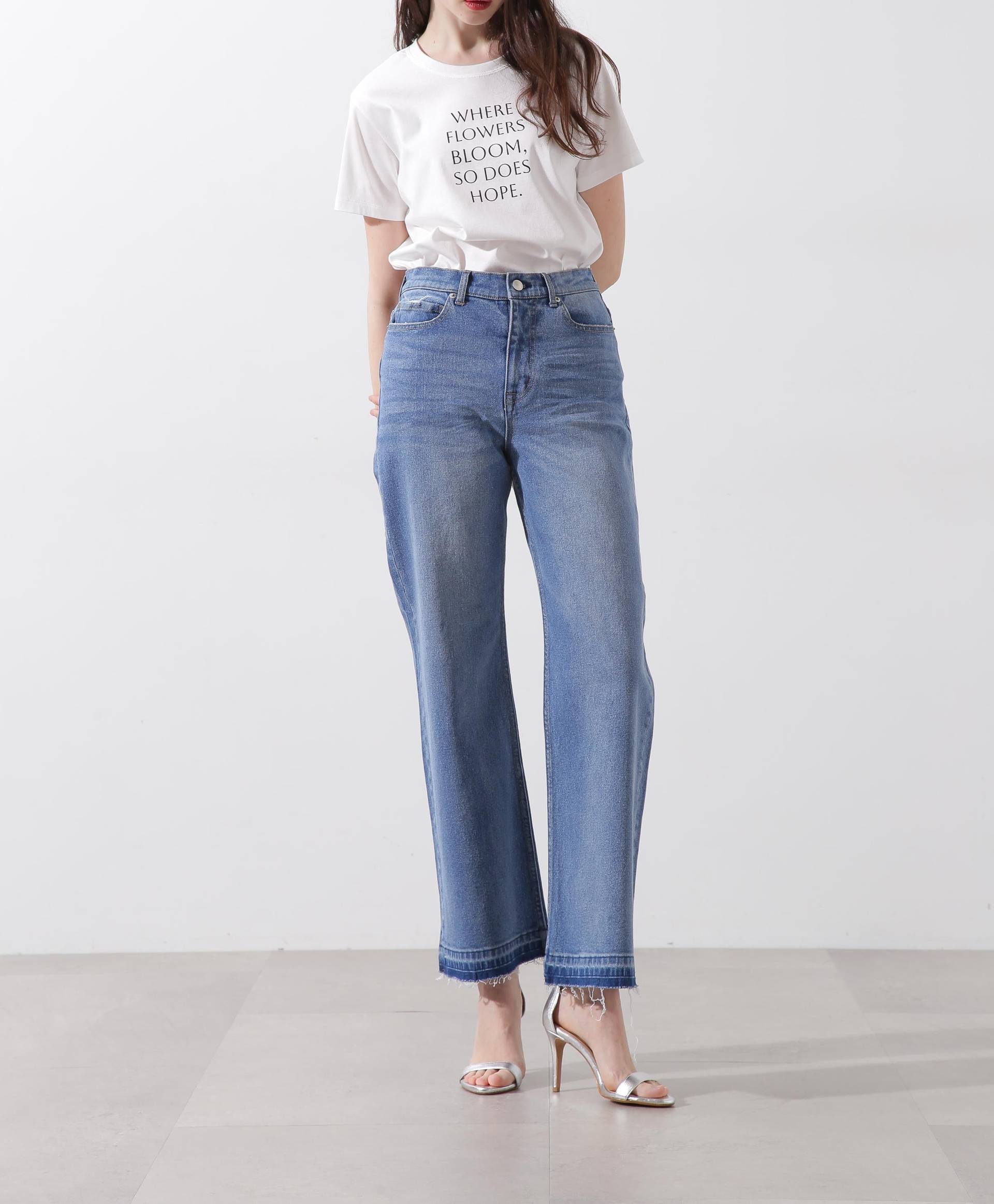 セミワイドデニムパンツ インディゴ