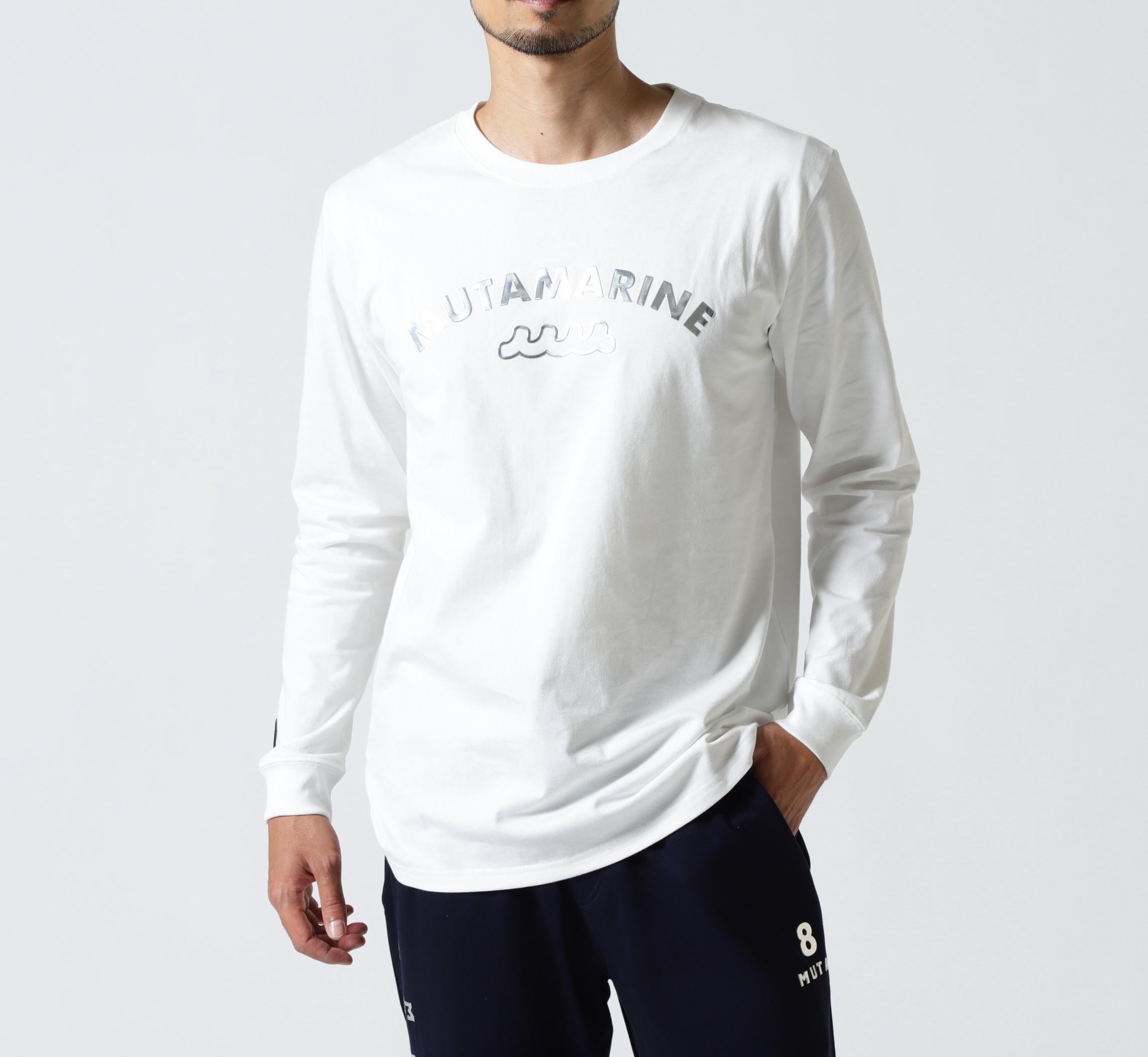 muta MA>INE/ムータ マリン/別注Metal MA>INE LS TEE ホワイト