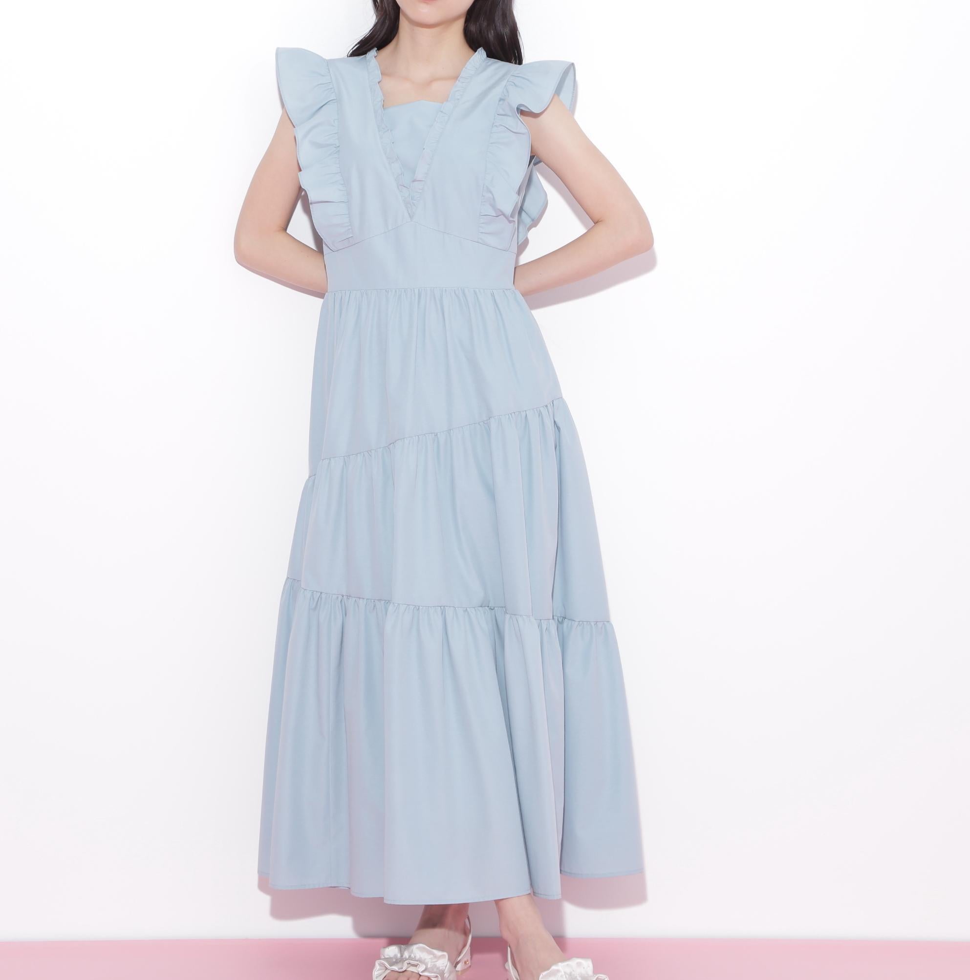 ティアードワンピース グリーン