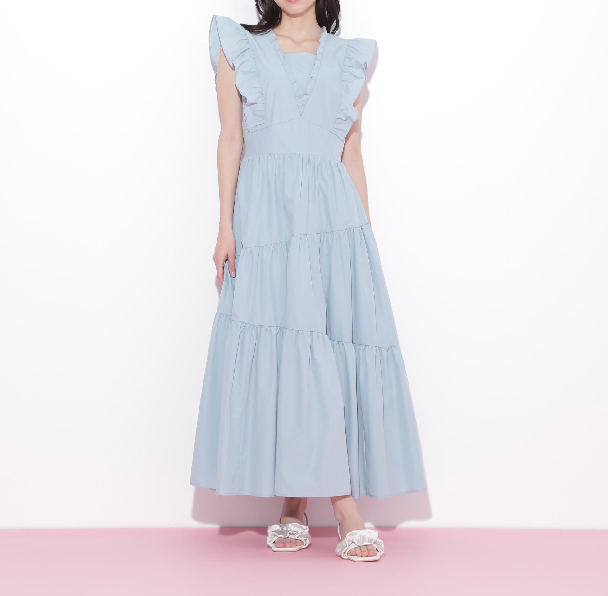 ティアードワンピース グリーン