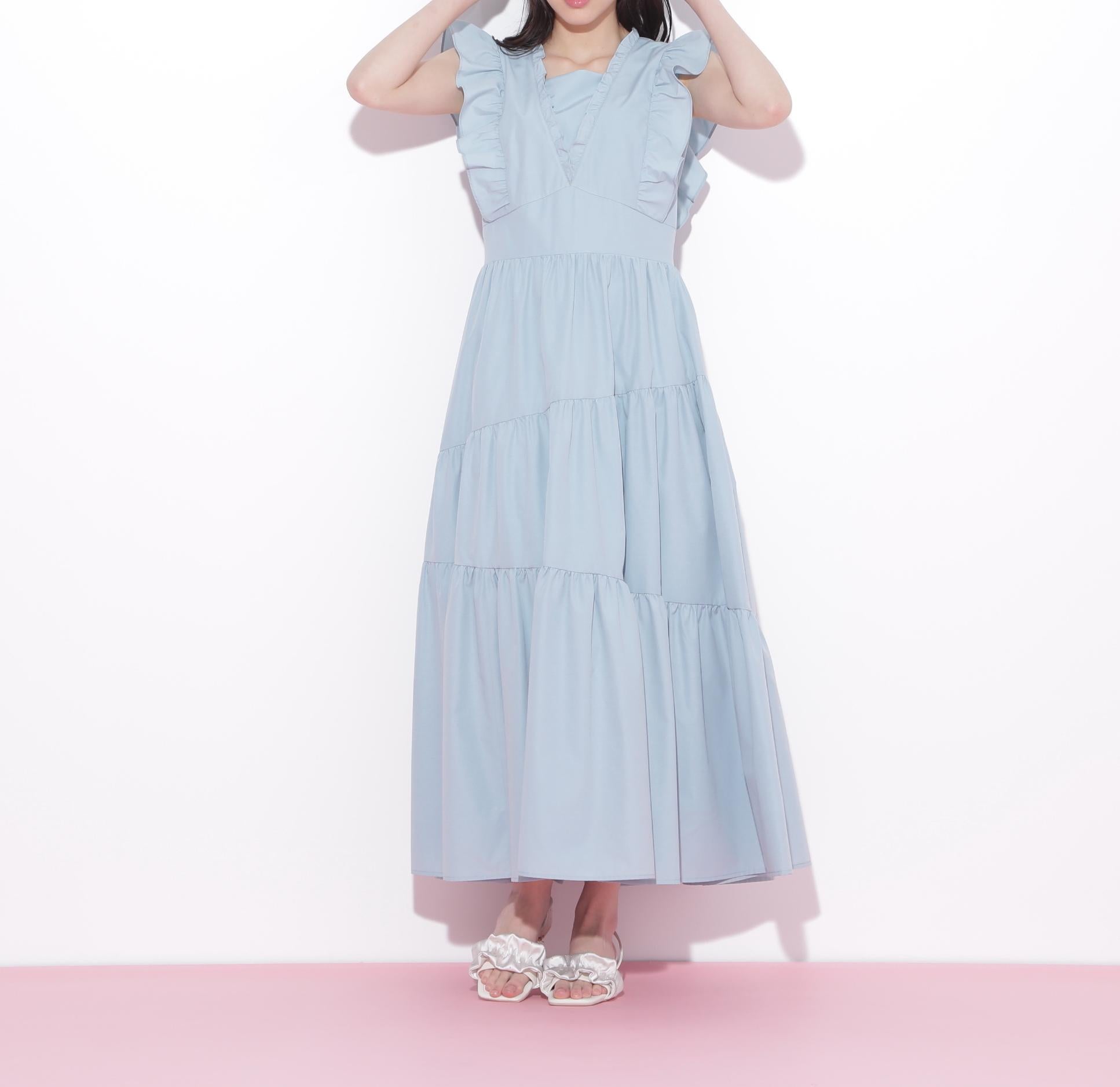 ティアードワンピース グリーン