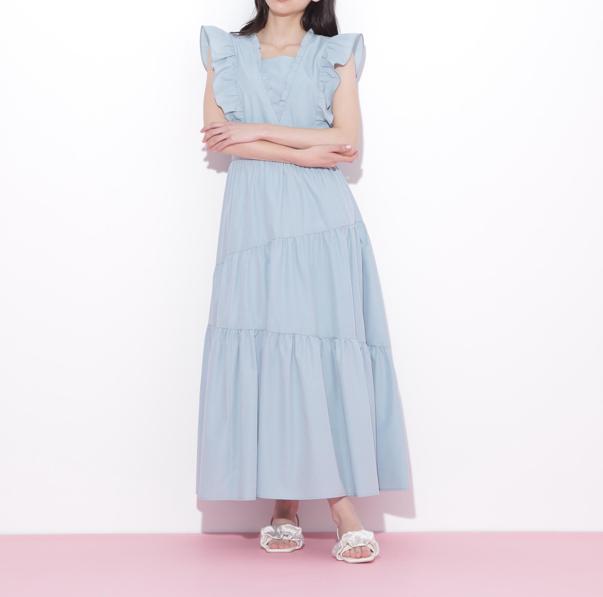 ティアードワンピース グリーン