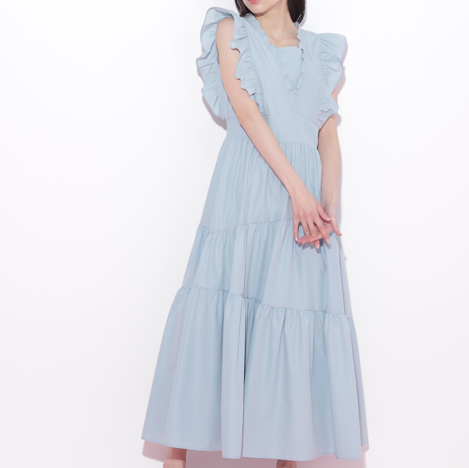 ティアードワンピース グリーン