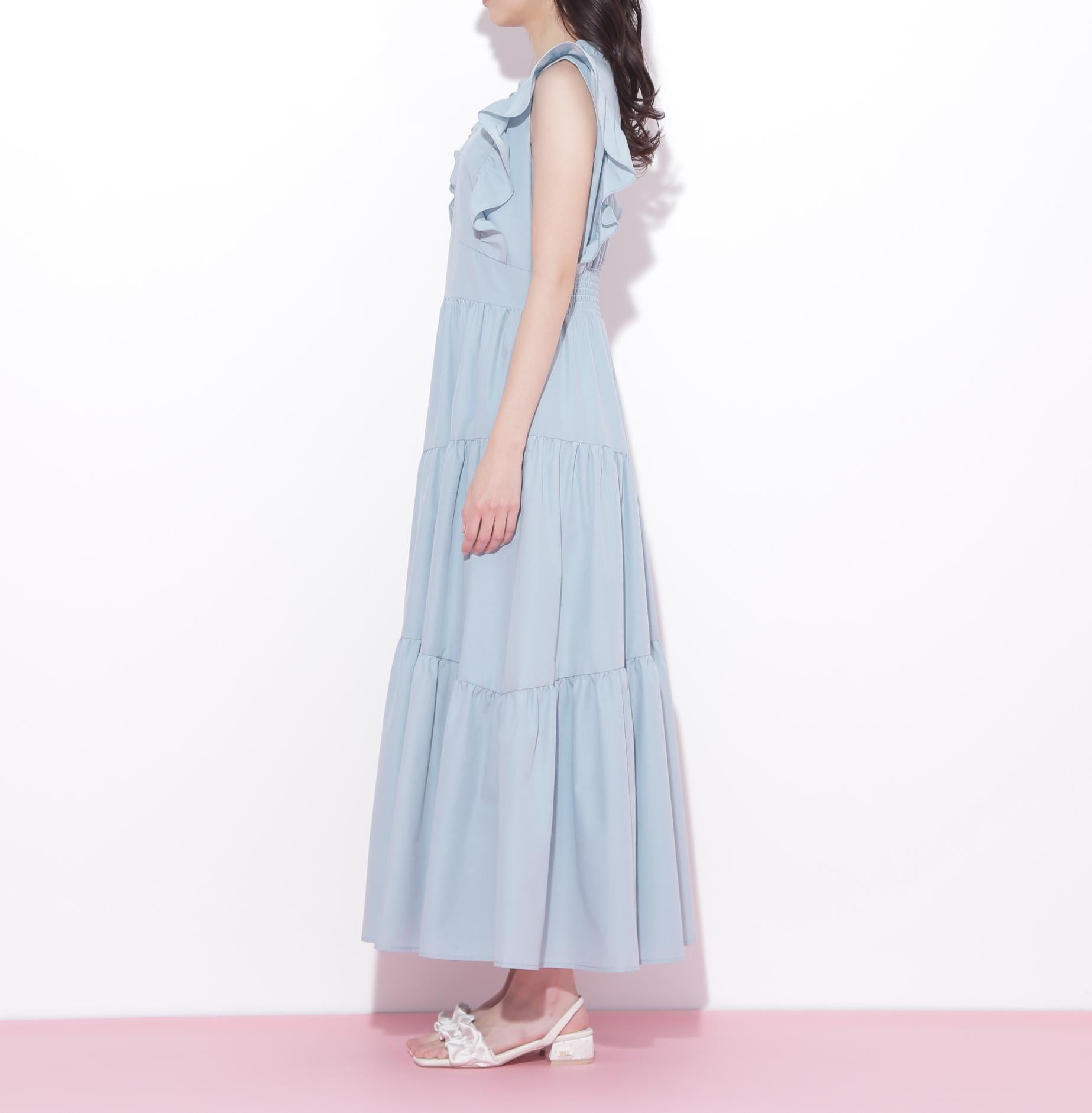 ティアードワンピース グリーン