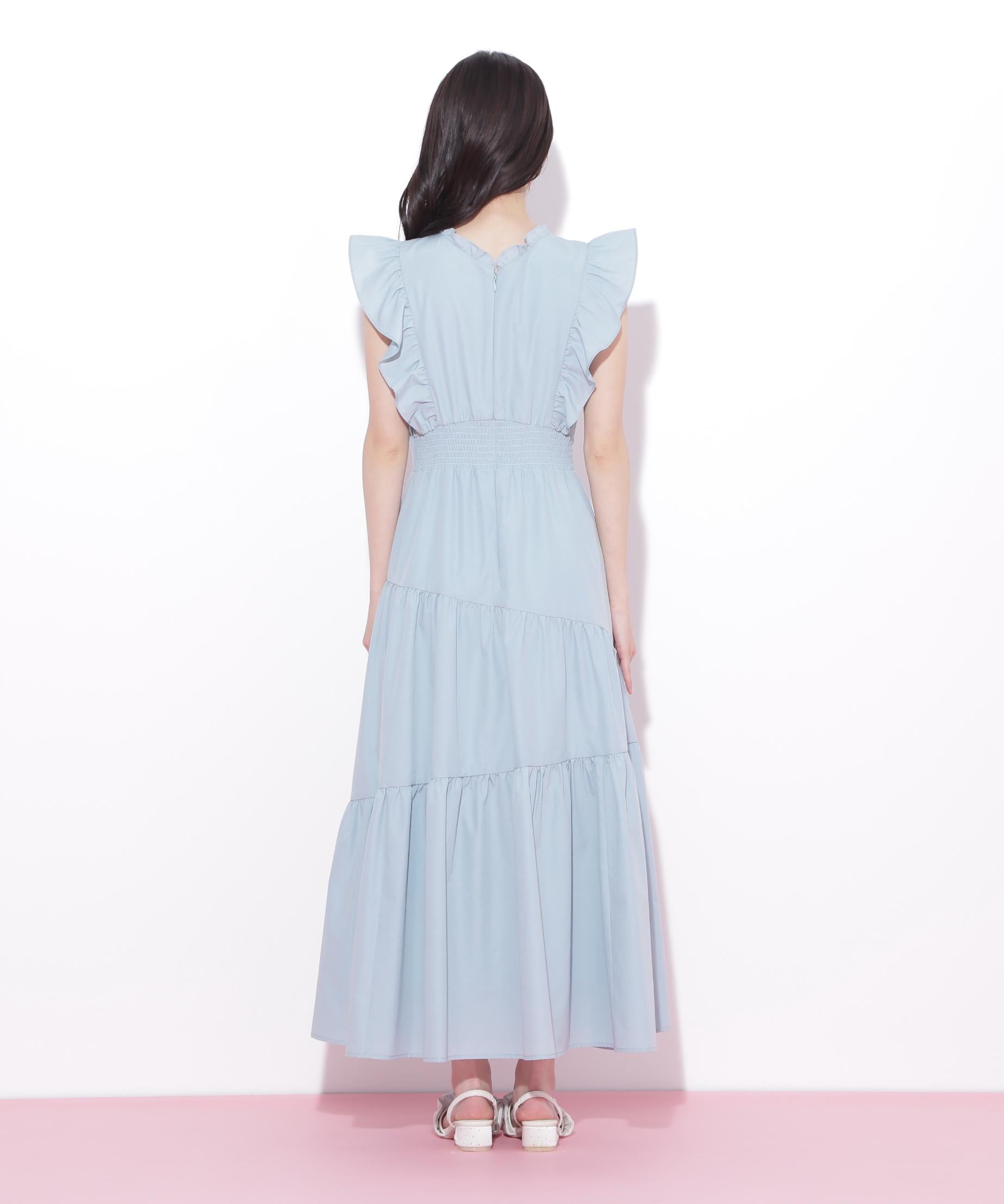 ティアードワンピース グリーン