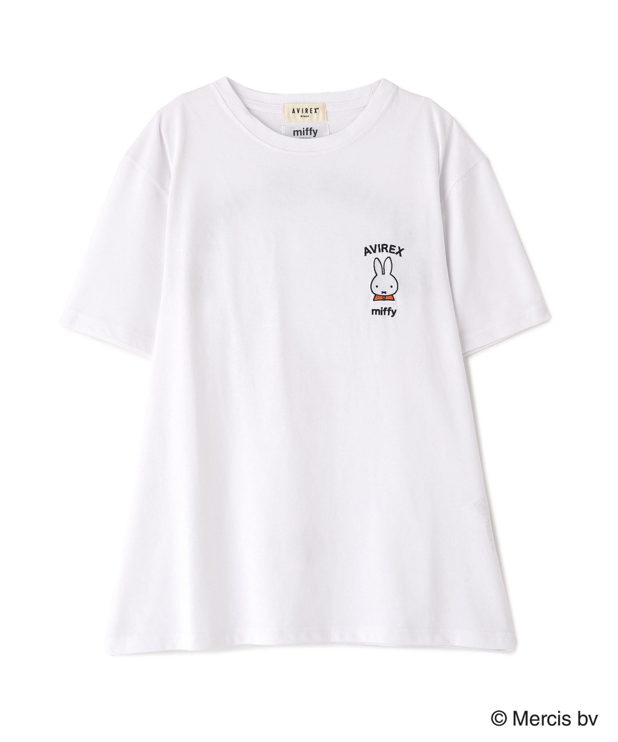 《AVI>EX×miffy》WER限定 SAGA>A T-SHI>T/アヴィレックス×ミッフィー サガラTシャツ ホワイト