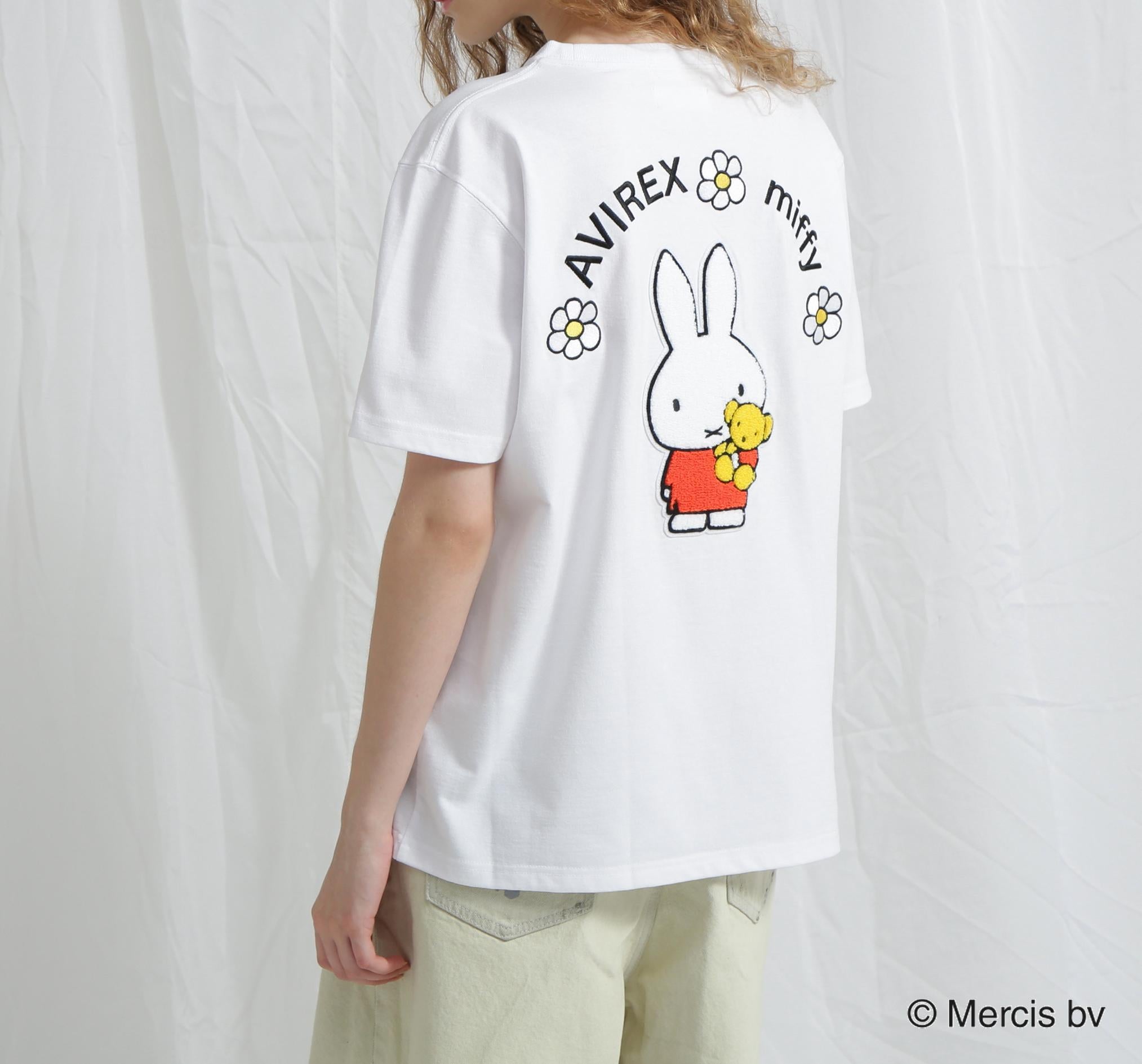 《AVI>EX×miffy》WER限定 SAGA>A T-SHI>T/アヴィレックス×ミッフィー サガラTシャツ ホワイト