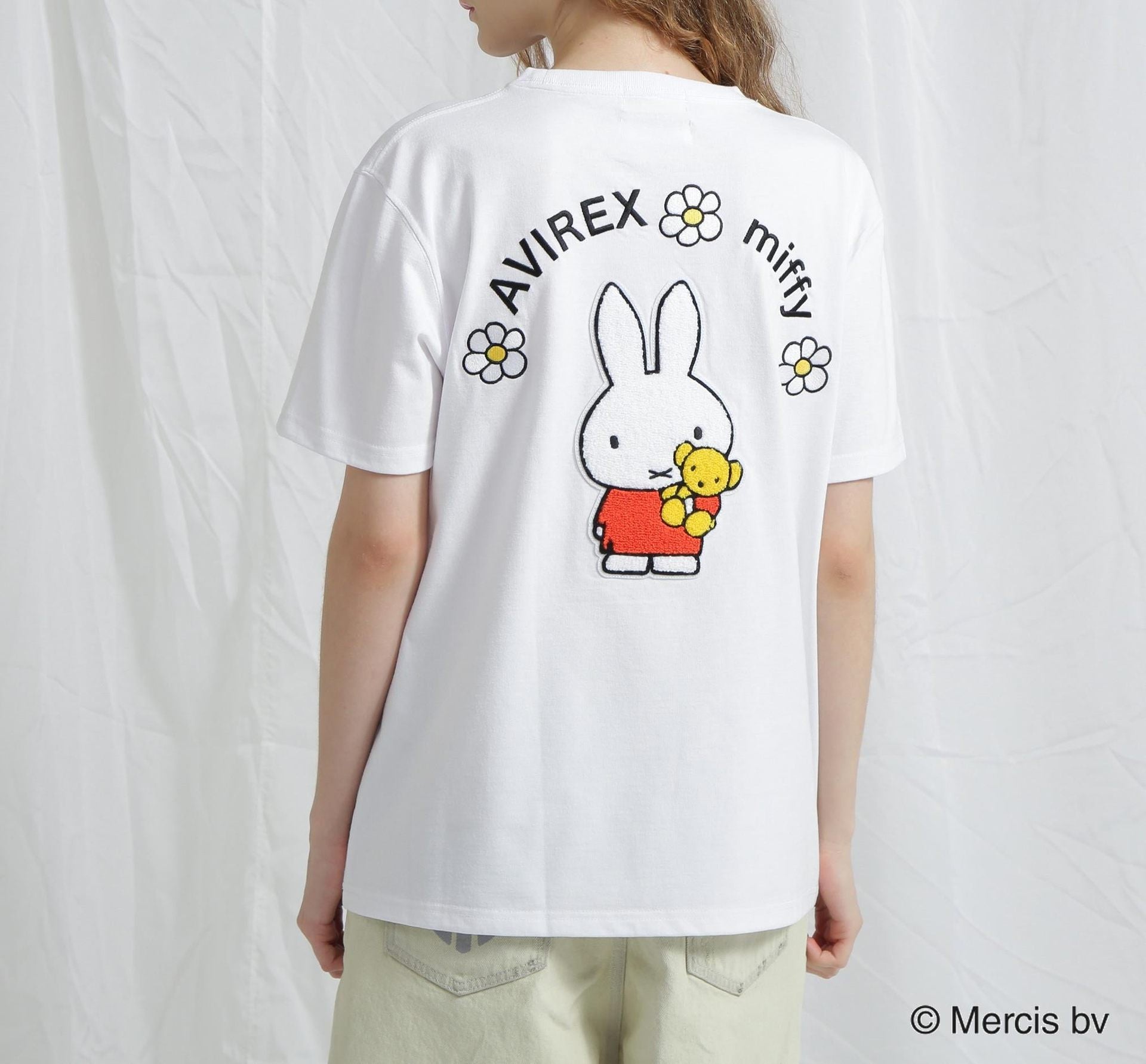 《AVI>EX×miffy》WER限定 SAGA>A T-SHI>T/アヴィレックス×ミッフィー サガラTシャツ ホワイト