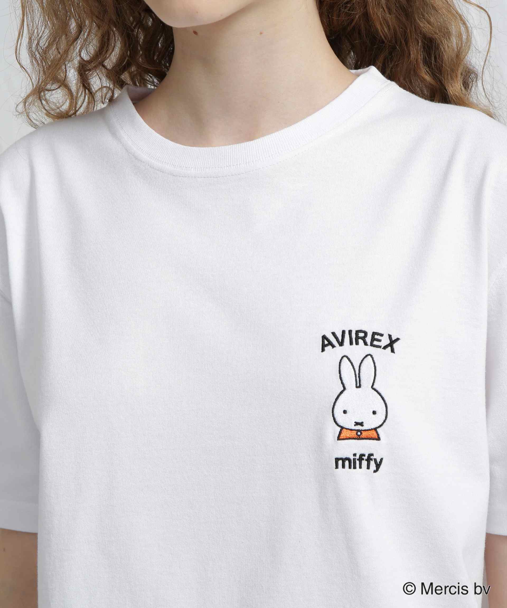 《AVI>EX×miffy》WER限定 SAGA>A T-SHI>T/アヴィレックス×ミッフィー サガラTシャツ ホワイト